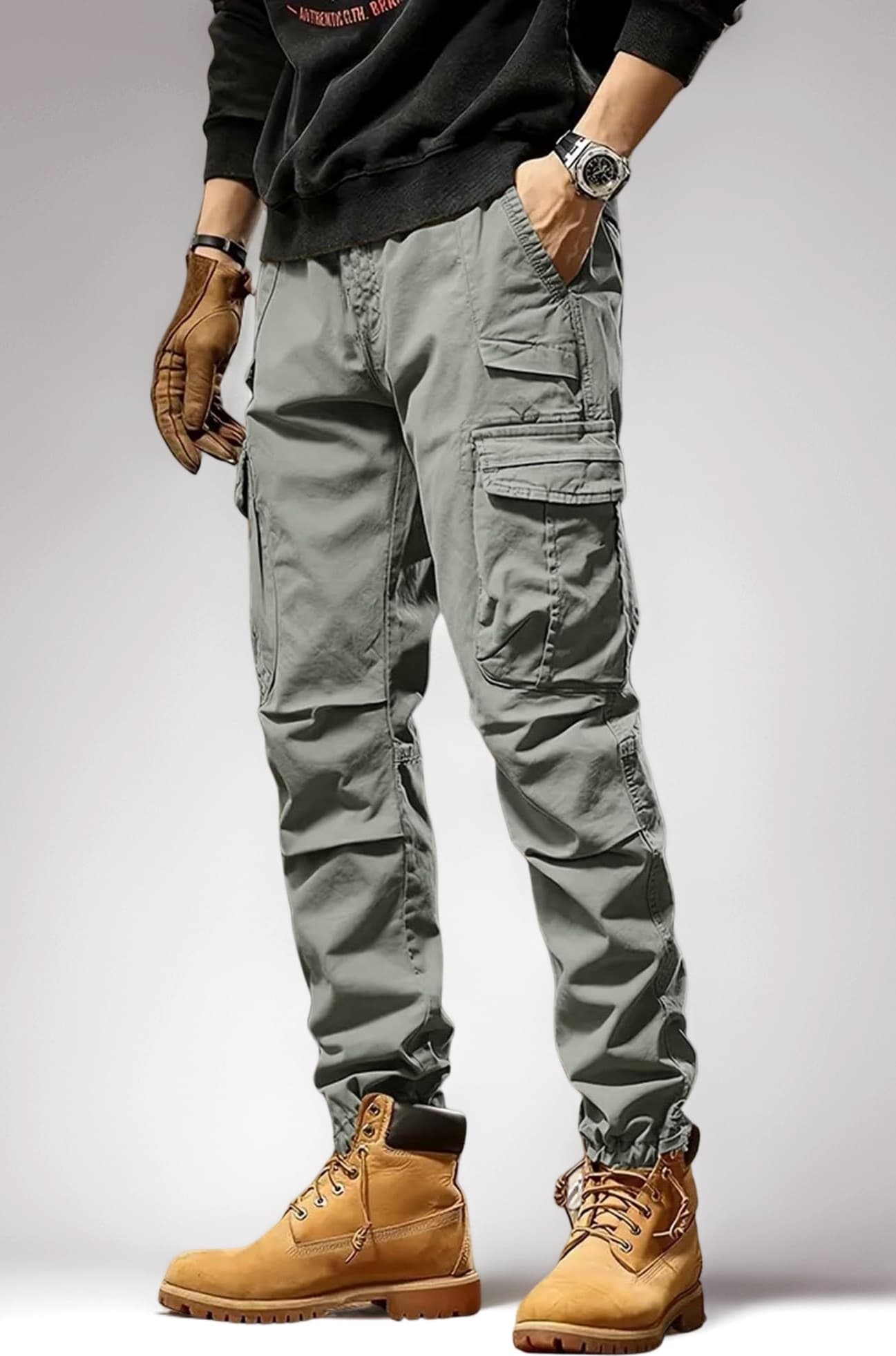 Lymio Cargo for Men || Cotton Cargo Pant || Drawstring Waist Pant (Also Available in Plus Sizes) (74-77)