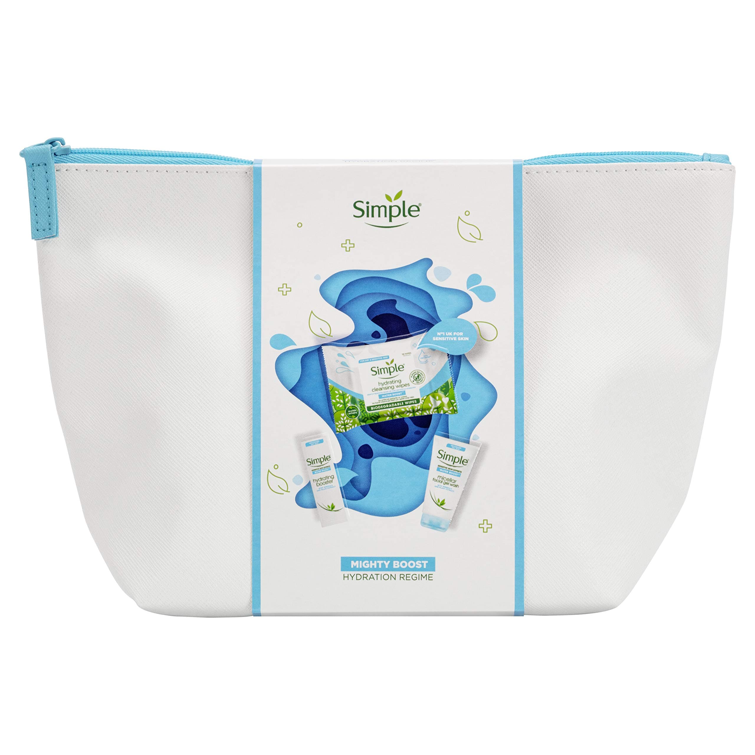 Simple Mighty Boost for dry and dehydrated skin Hydration Regime Gift Set gifts for her 3 Piece