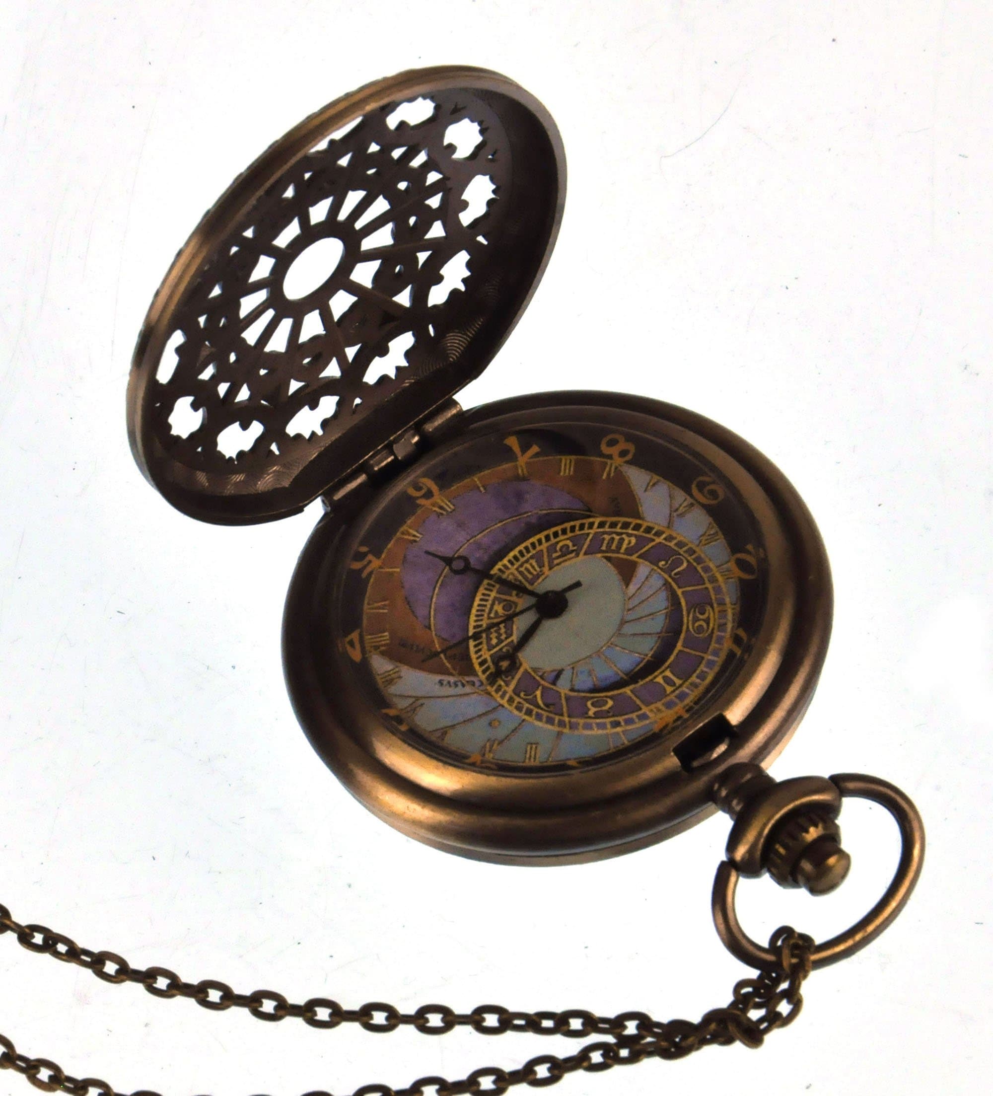 Astrolabe Pocket Watch with Pendant