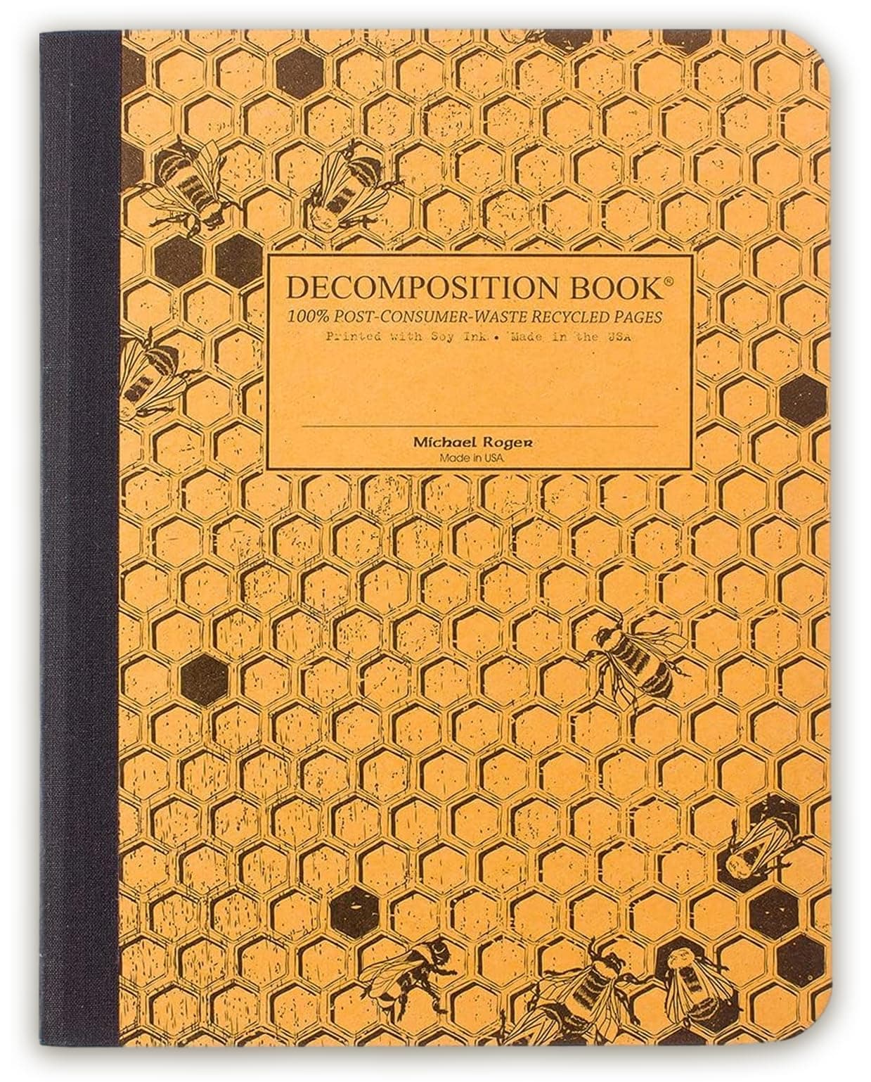 Honeycomb College Ruled Composition Notebook - 9.75 x 7.5 Journal with 160 Lined Pages - Notebooks for School Supplies, Home & Office - 100% Recycled Paper - Made in USA