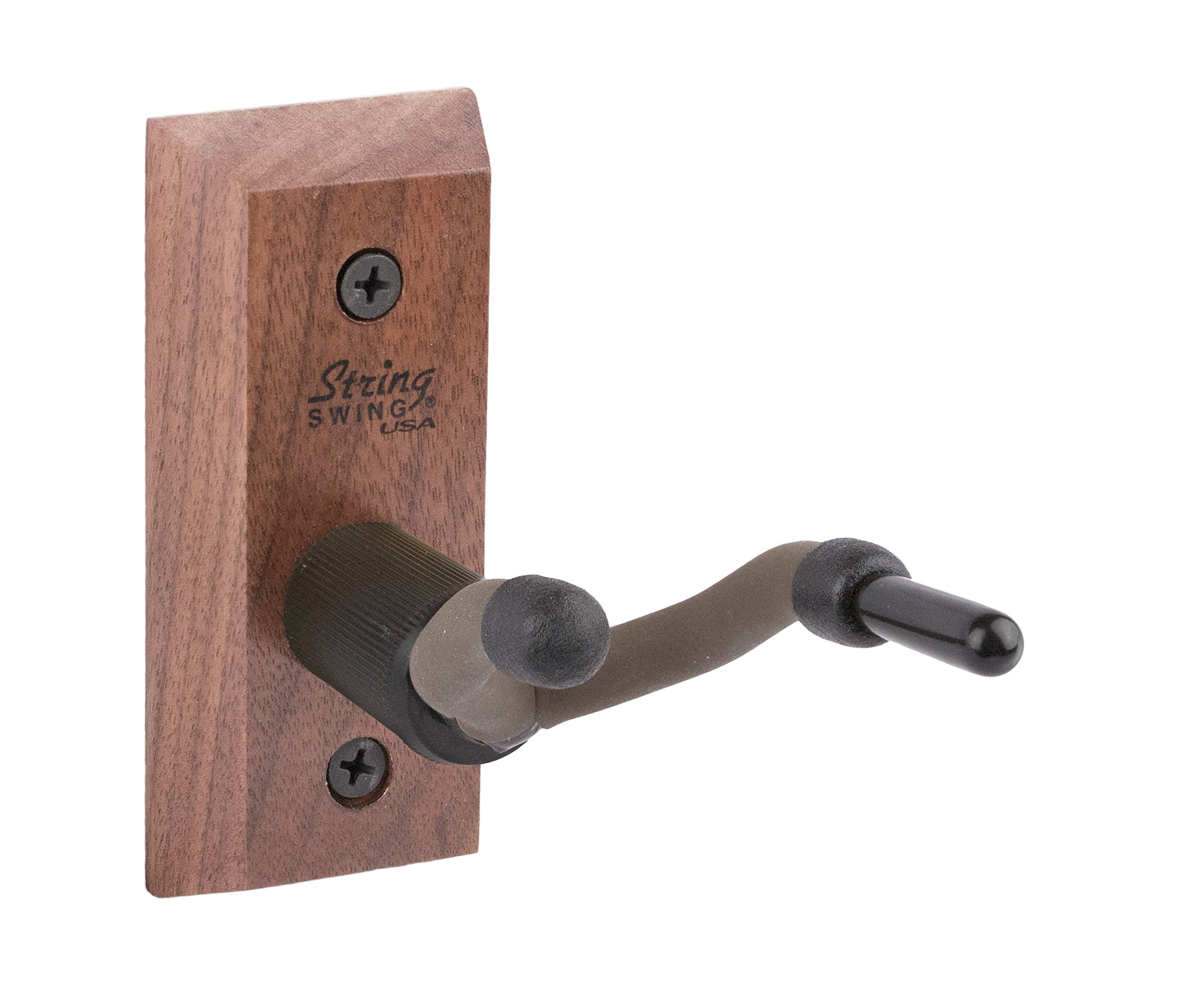 Hardwood Home & Studio Violin Hanger Wall Mount - for Small Violins and Violas - Black Walnut