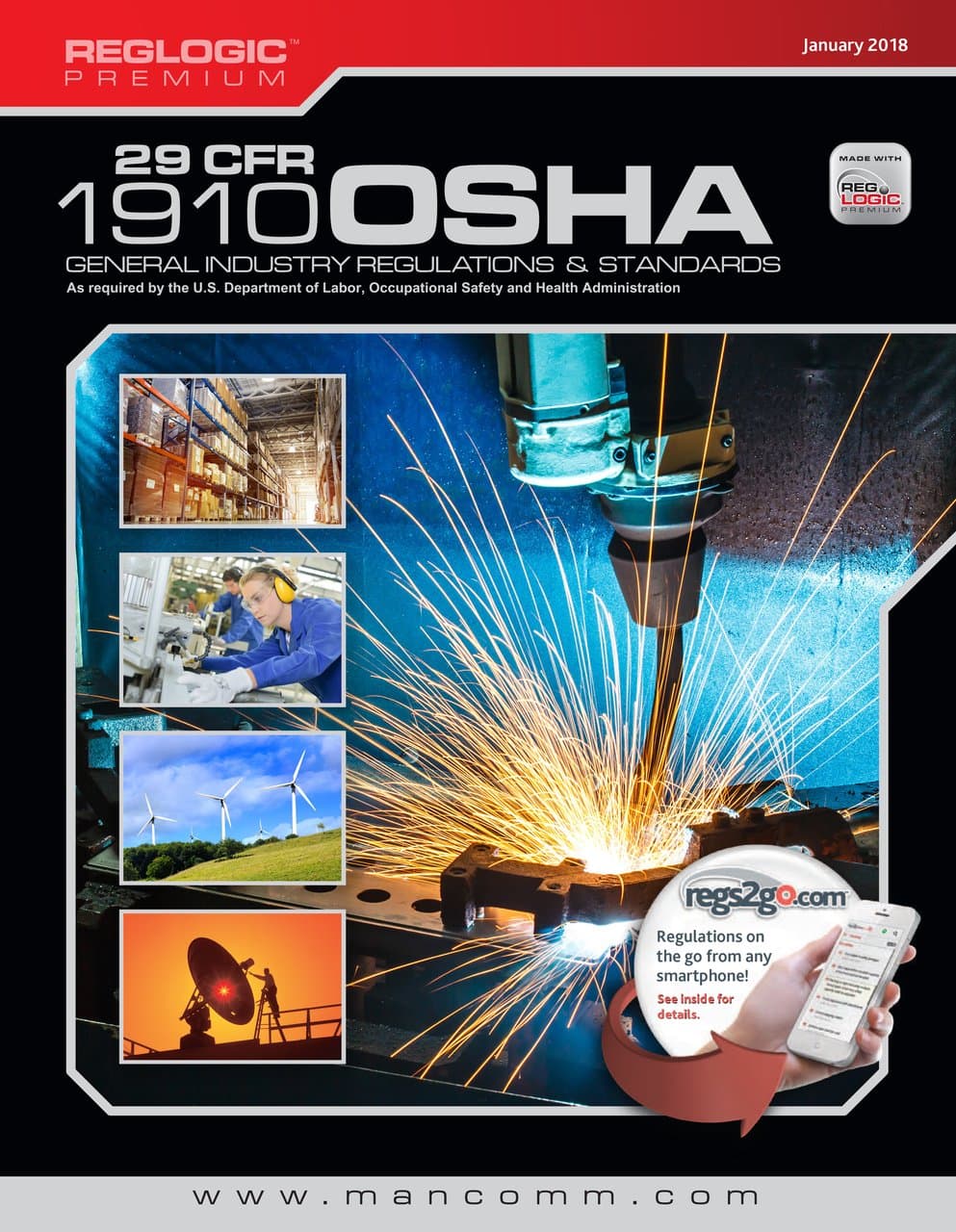 29 CFR 1910 OSHA GEN.IND.REG..(1/18) Textbook Binding