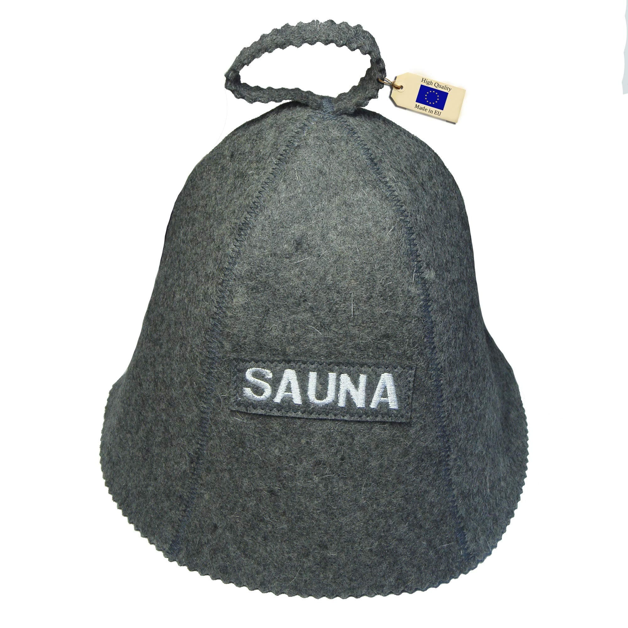 Allforsauna Sauna Hat Russian Banya Cap 100% Wool Felt Modern Lightweight Head Protection for Men and Women | with Logo Sauna