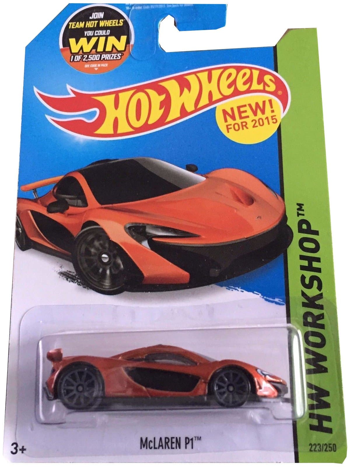 2015 HW Workshop McLaren P1 223/250, Orange