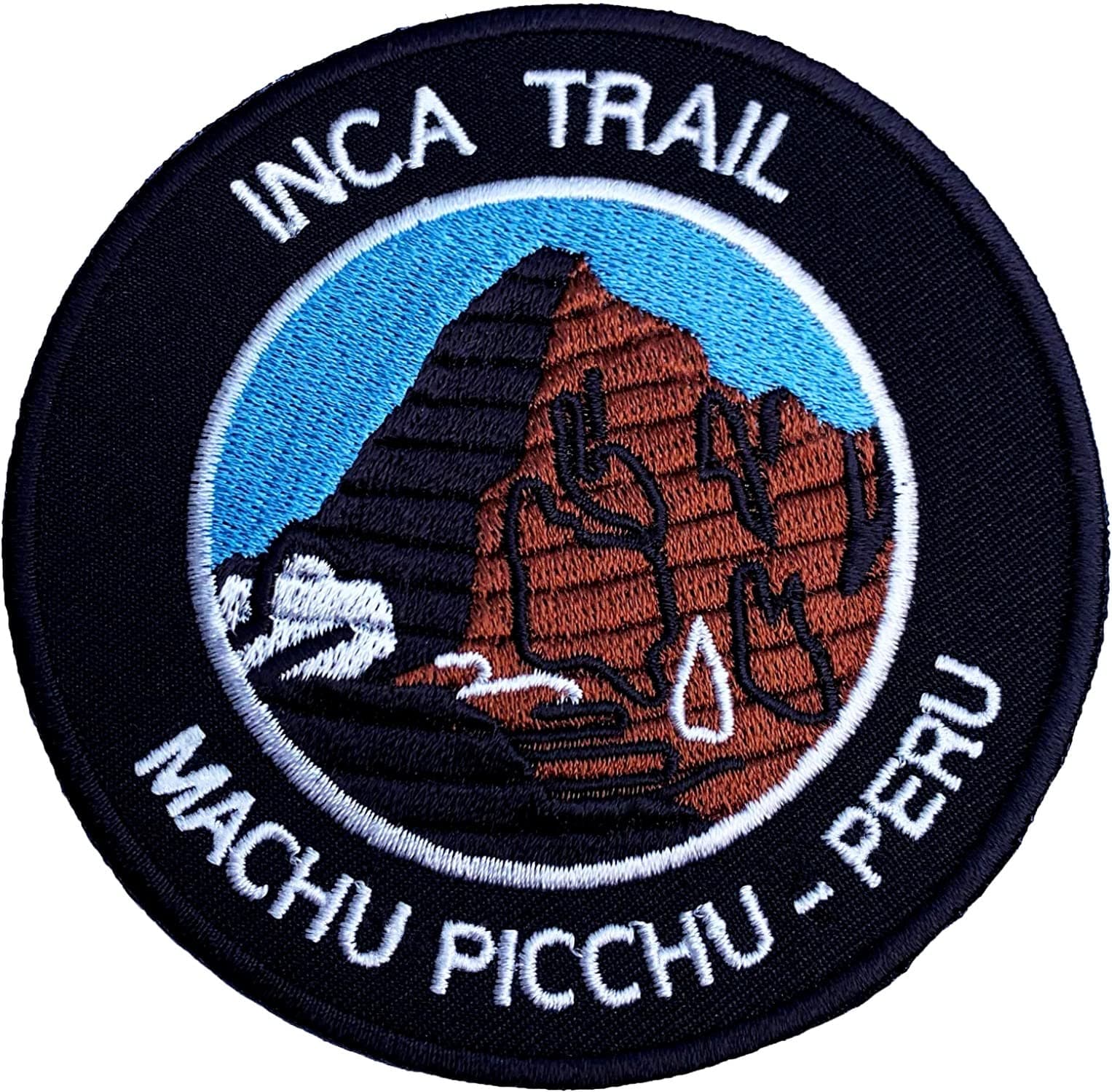 Inca Trail Machu Picchu Peru Iron on Patch / 3.5 Inch Embroidered Trekking Badge