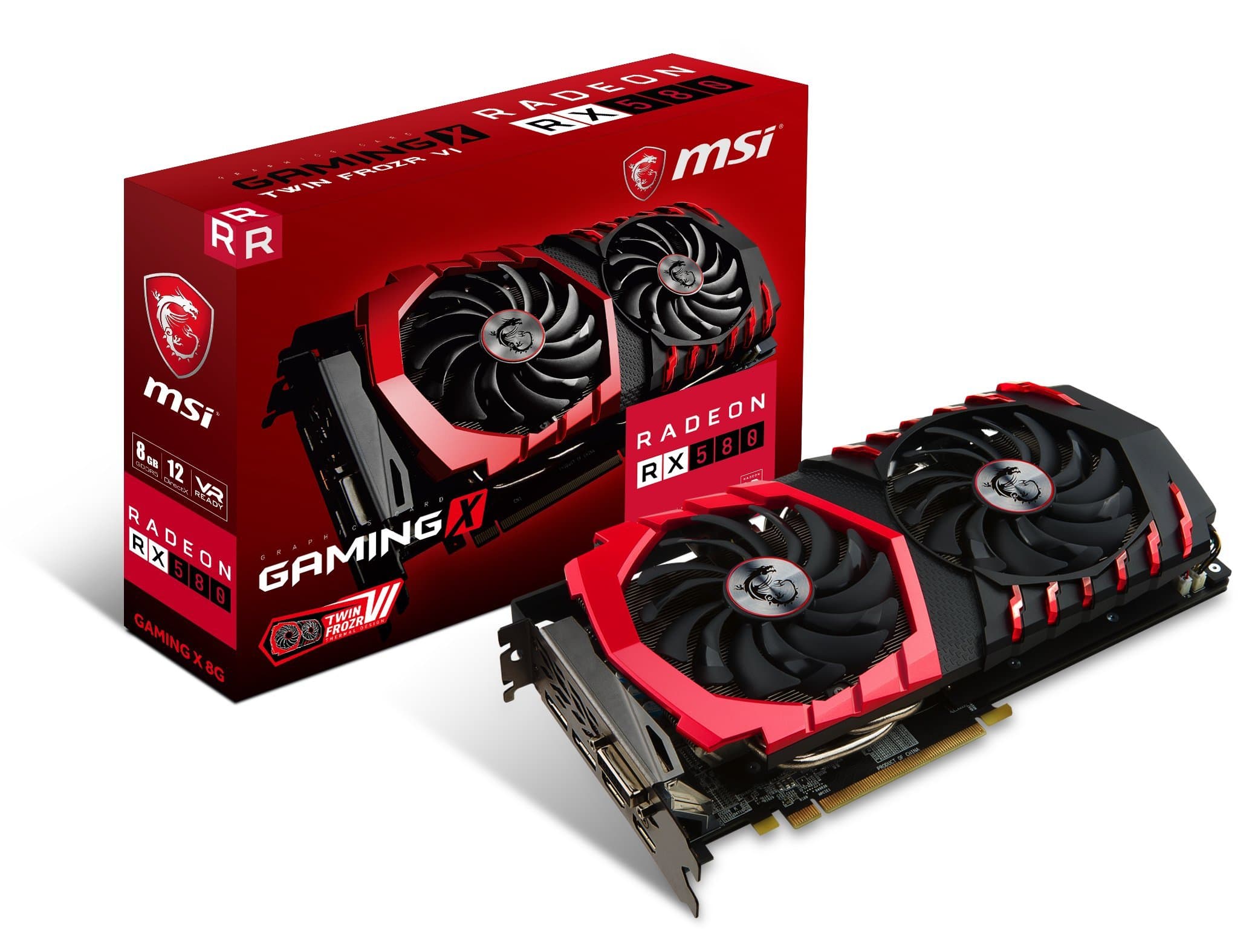 msi VGA Graphic Cards RX 580 Gaming X 8G