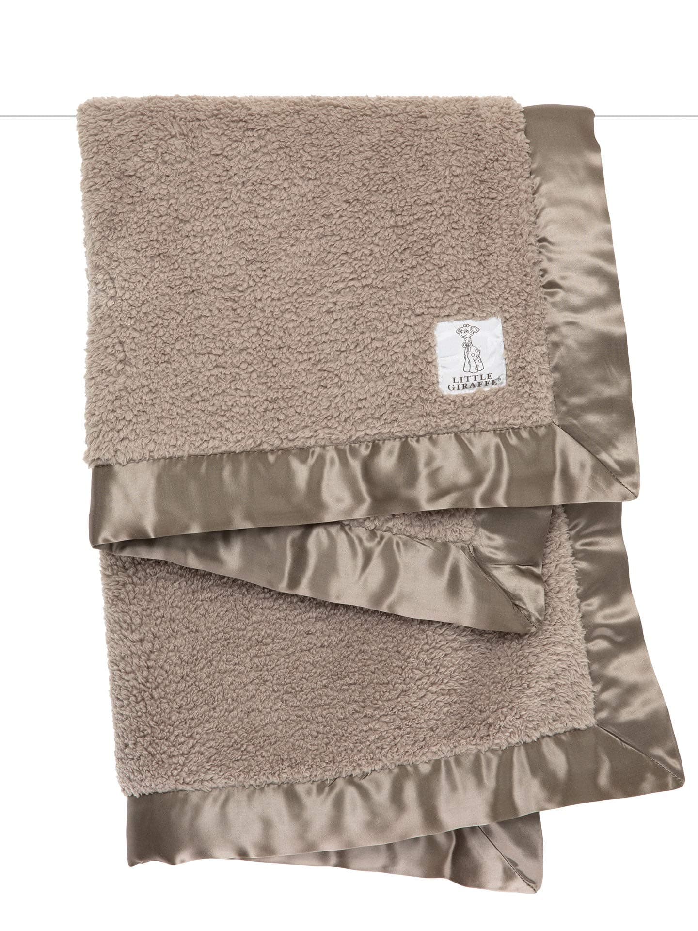 Little Giraffe Bella Baby Blanket, Flax