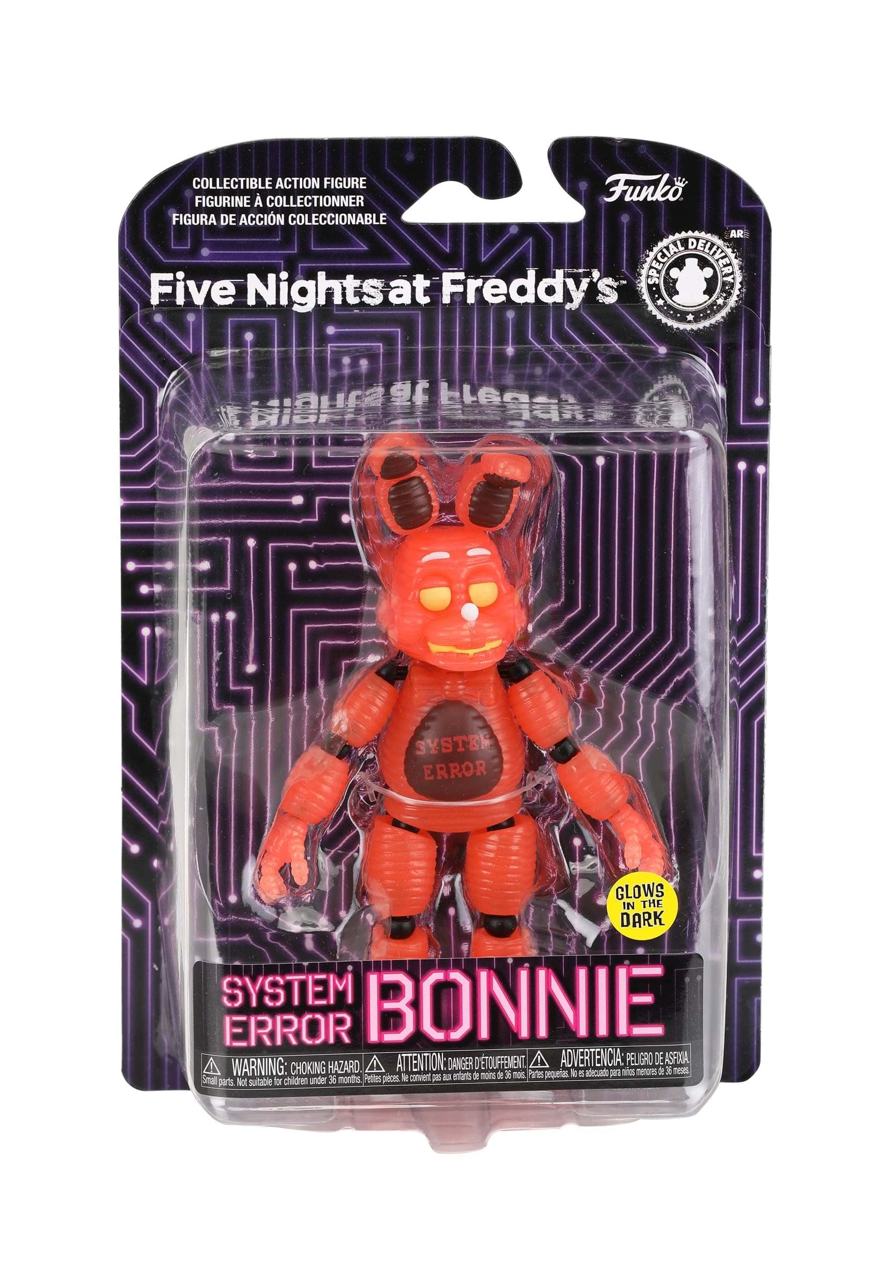 Funko POP Action Figure: Five Nights at Freddy's - System Error Bonnie (Glow in The Dark), Multicolor