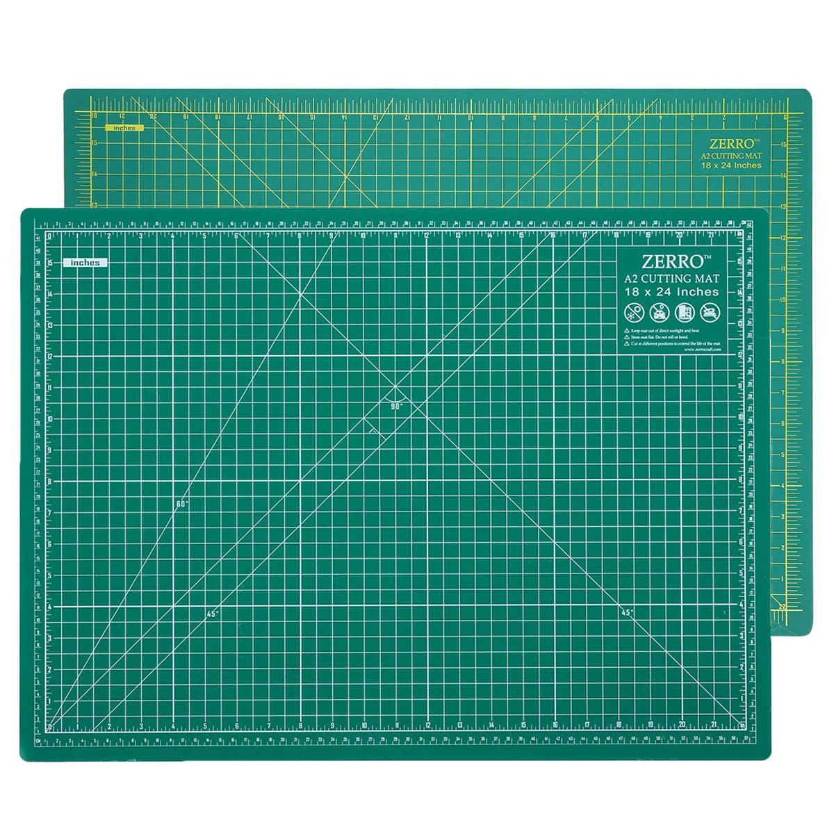Cutting Mat 18" x 24" Self Healing Professional Double Sided Sewing Rotary Mat Thick 5-Layer with Imperial/Metric (A2)