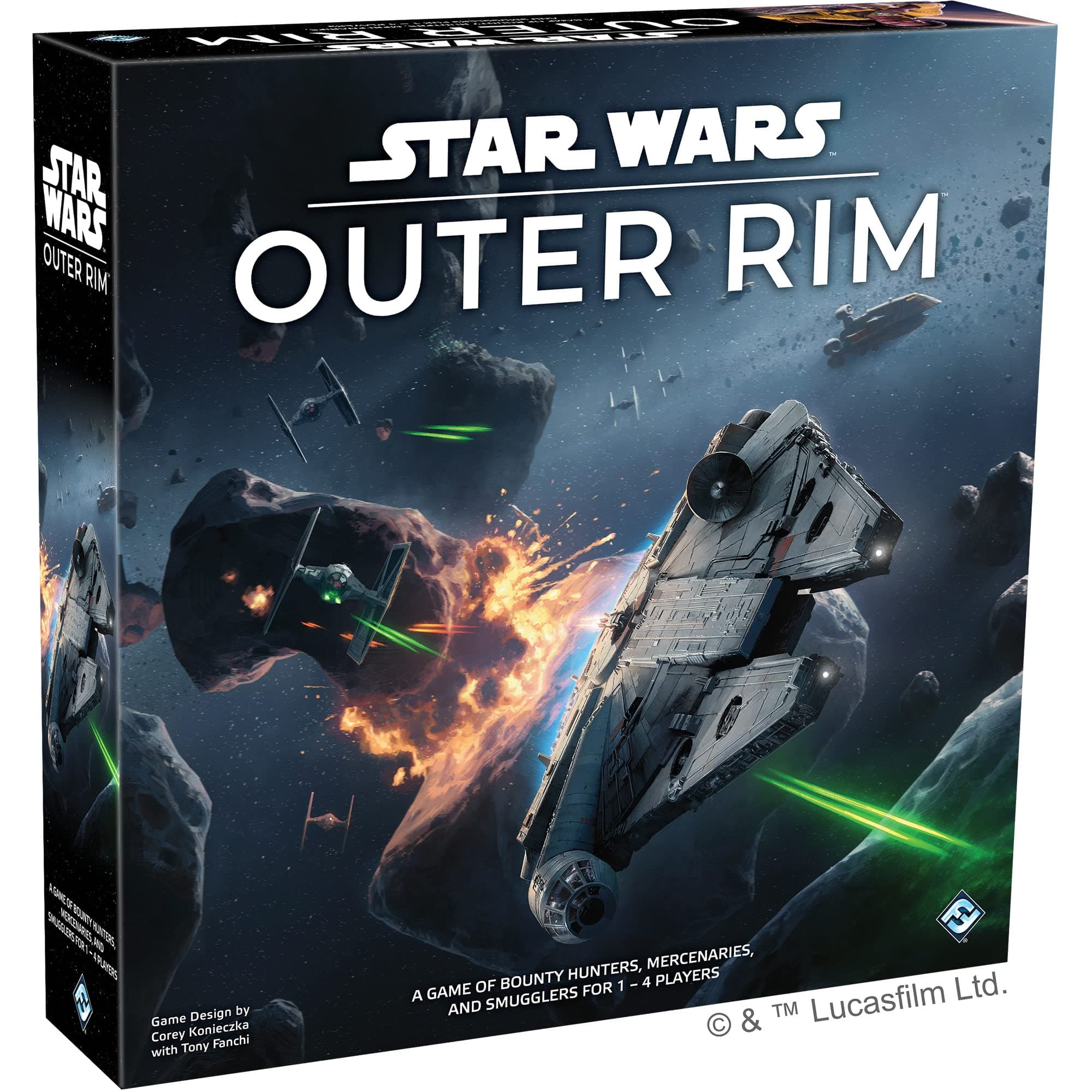 Fantasy Flight Games Star Wars Outer Rim Board Game Strategy Game Adventure Game for Adults and Teens Ages 14+ for 1-4 Players with Average Play Time 3-4 Hours
