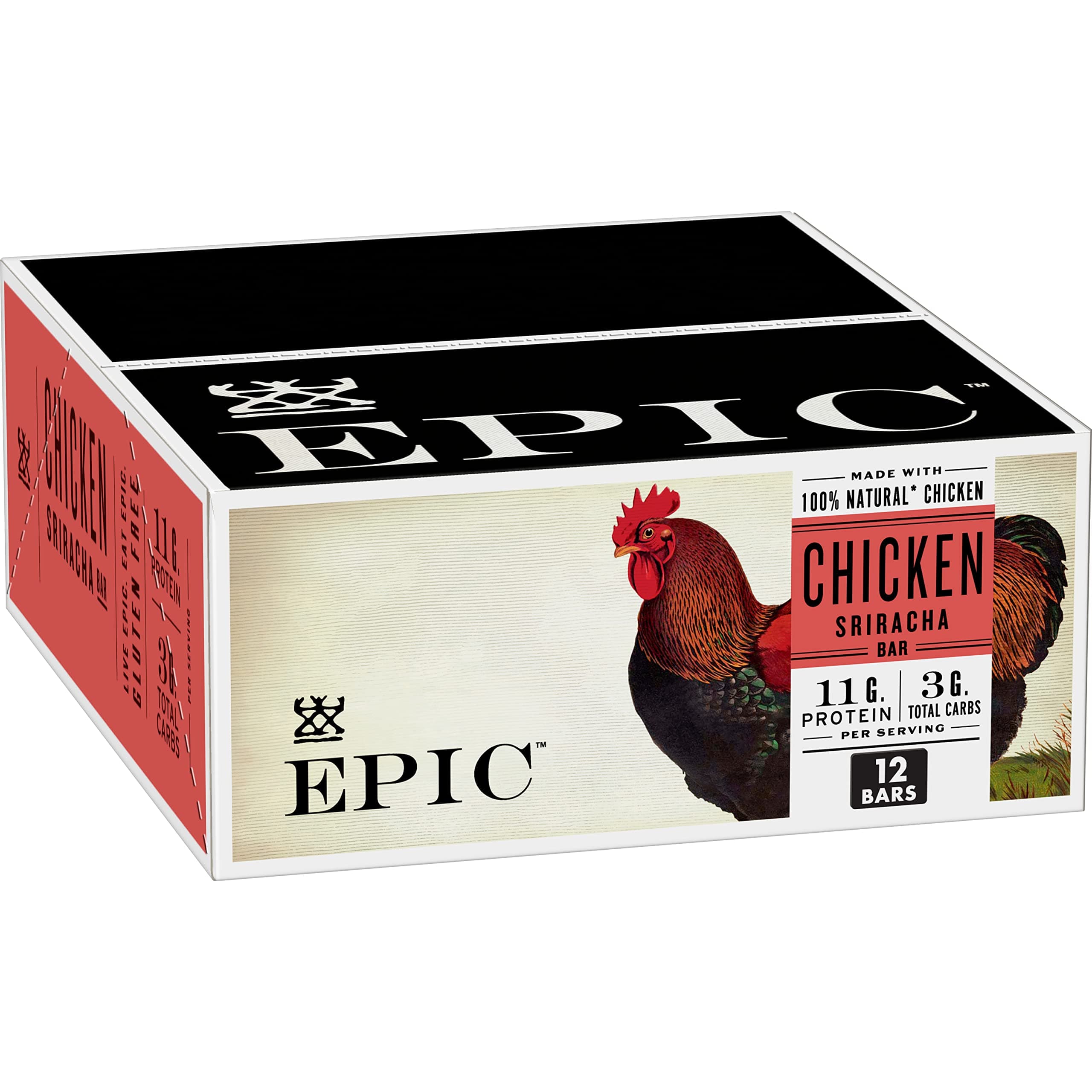Epic Provisions Chicken Sriracha bar, 12Count