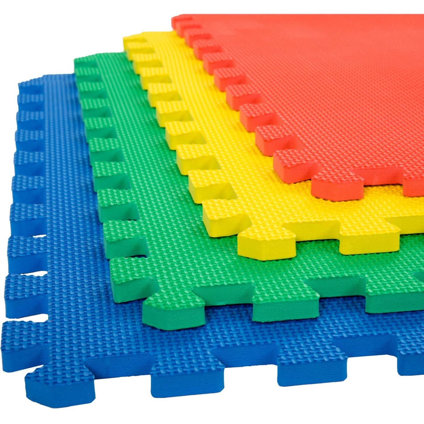 eHomeKartEVA Kid's Interlocking Play Mat - 12 mm Thickness - Set of 8 Tiles - 60 cm x 60 cm Each Tile - 32 Square Feet Total Area