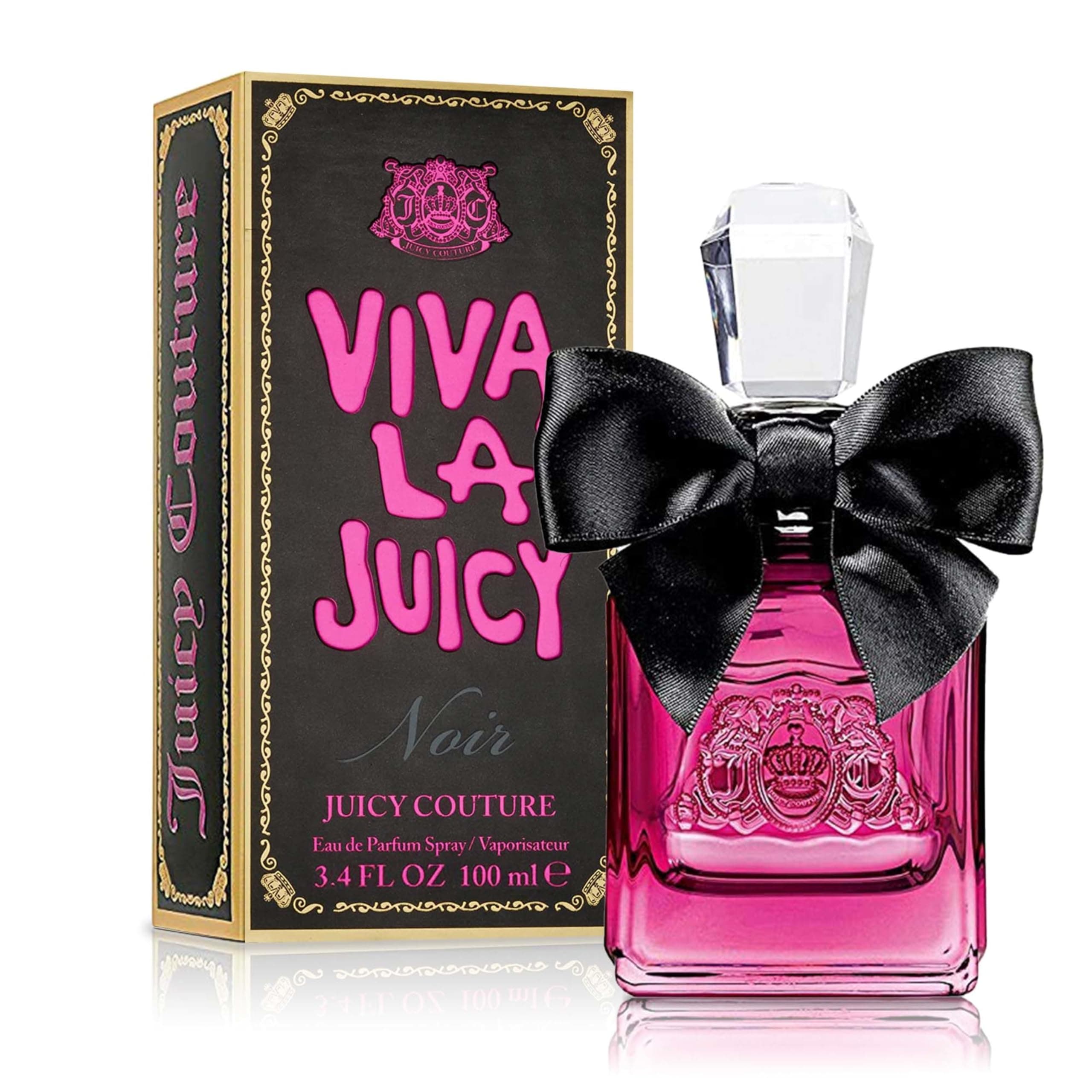 Viva La Juicy Noir Eau De Parfum, Women's Perfume with Notes of Wild Berries, Gardenia & Amber - Fruity & Floral, EDP Spray