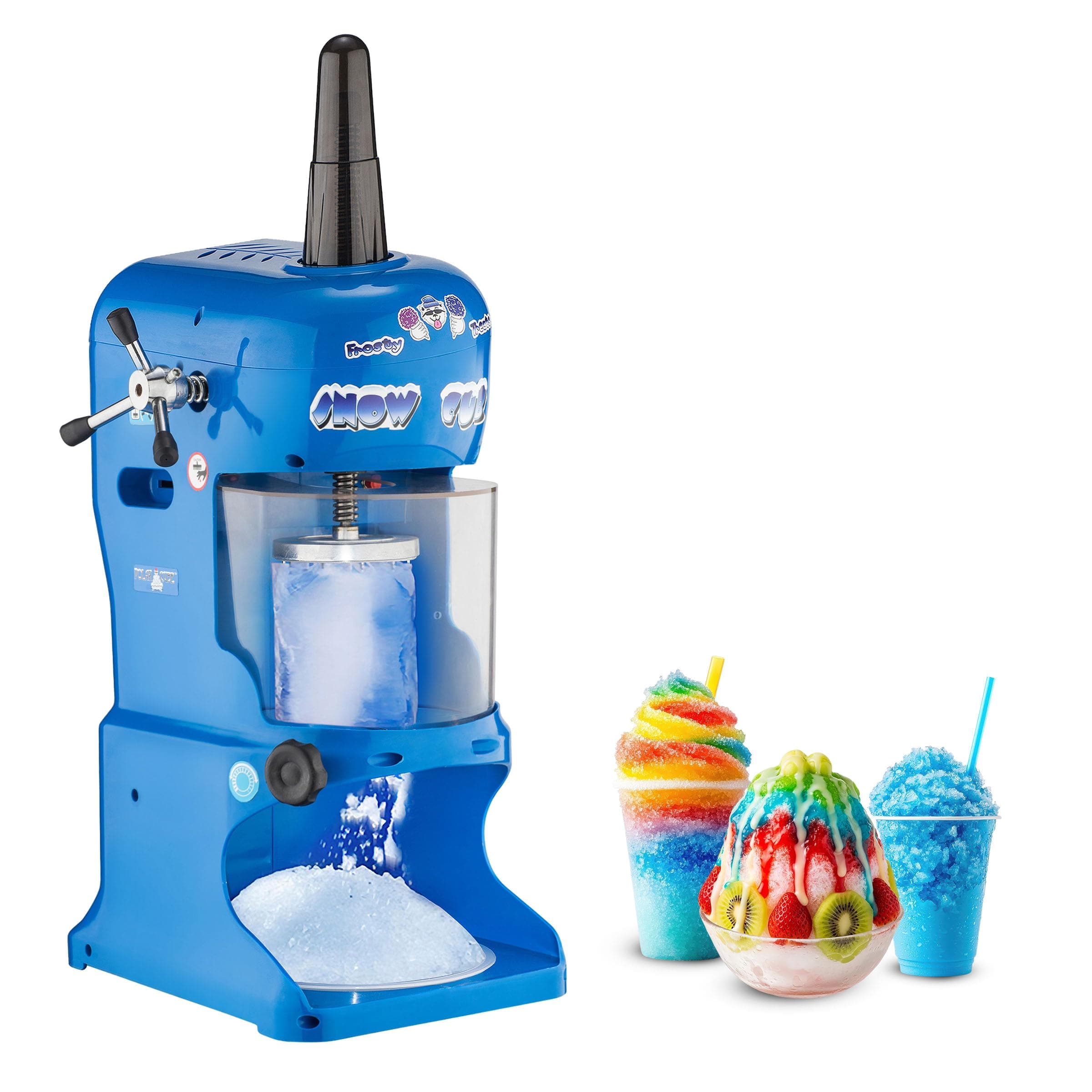 Snow Cone Machine - Electric Block Ice Shaver and Snow Cone Maker with Adjustable Blades for Parties, Events, and More by Great Northern Popcorn