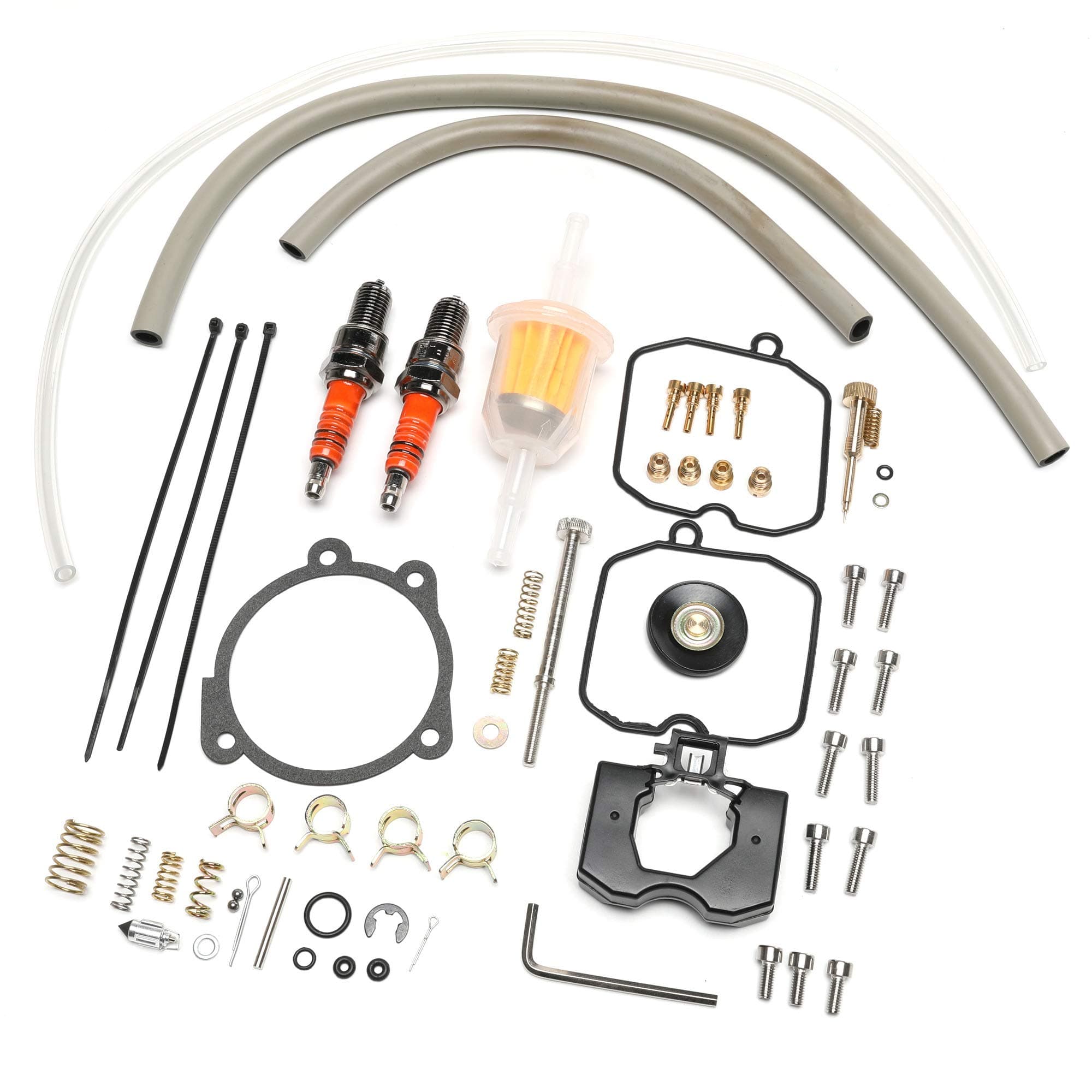 Pedro A Bailey Rebuild Kit for Harley-Davidson Carburetor with Idle Screw Spark Stopper Fuel Filter Low Range Jet,Keihin CV Replace 27006-88