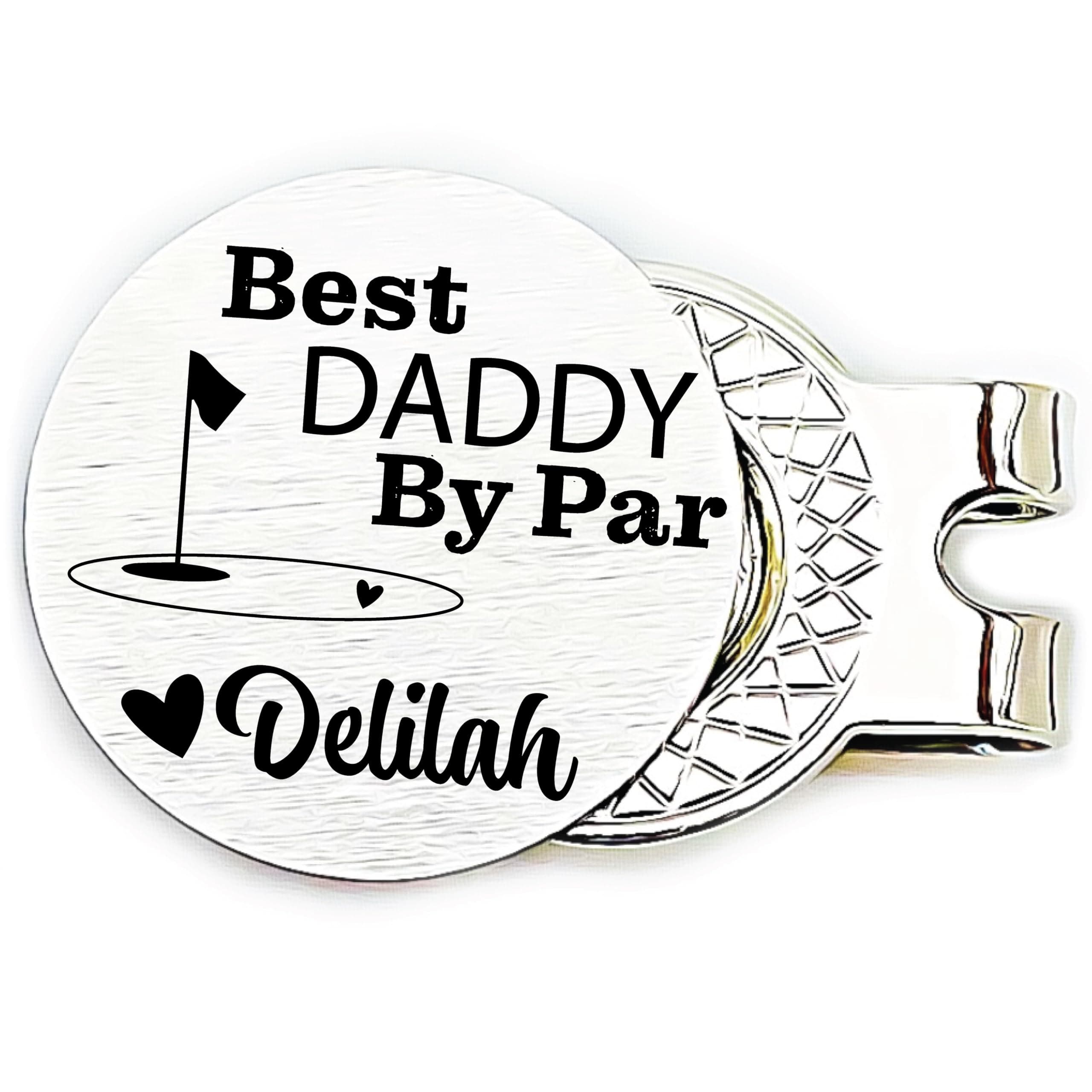 Gift for Dad Personalized Best Daddy By Par Golf Ball Marker Dad Gift Idea For The Best Daddy By Par Father's Day Gift Idea For Father's Day Dad Gift DAD-PALMER-GOLF