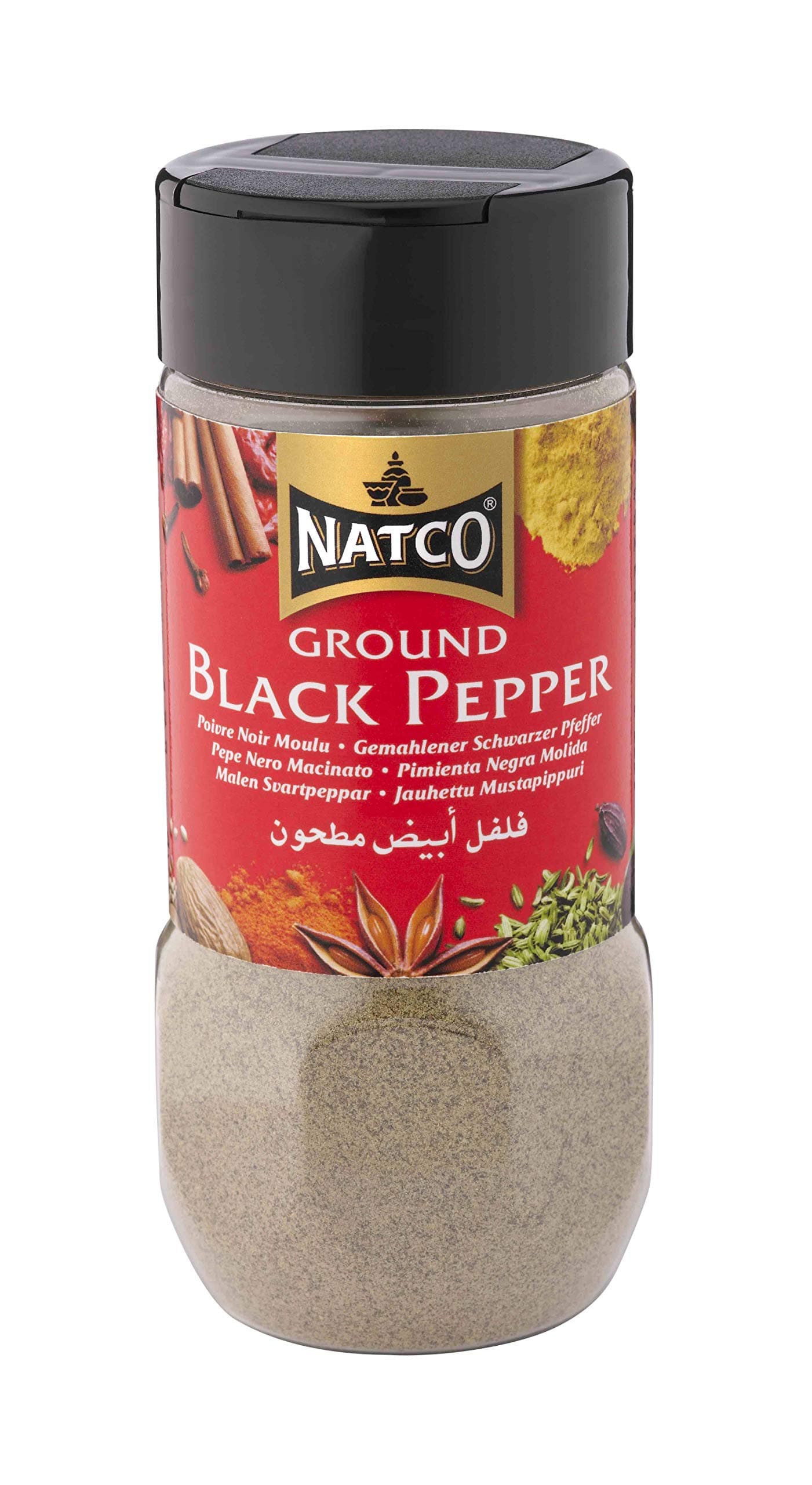Natco Black Pepper Ground Bottle 100 Grams