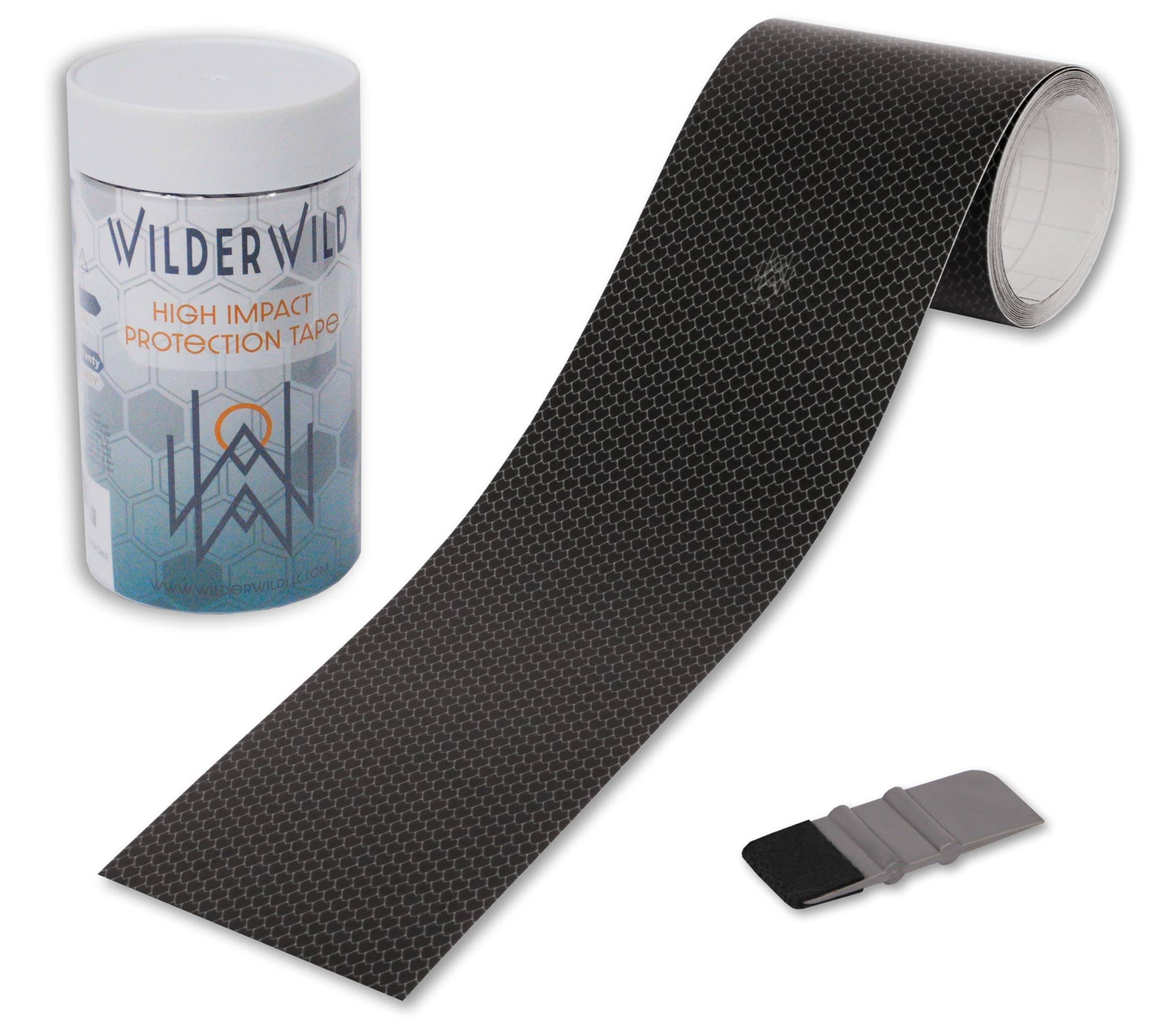 Bike Frame Protection Tape- High Impact Clear Vinyl Wrap Includes Tool (4”x72) Bicycle Frame Protector, Mountain Bike Frame Guard Chainstay Protector (Dragon Scale)