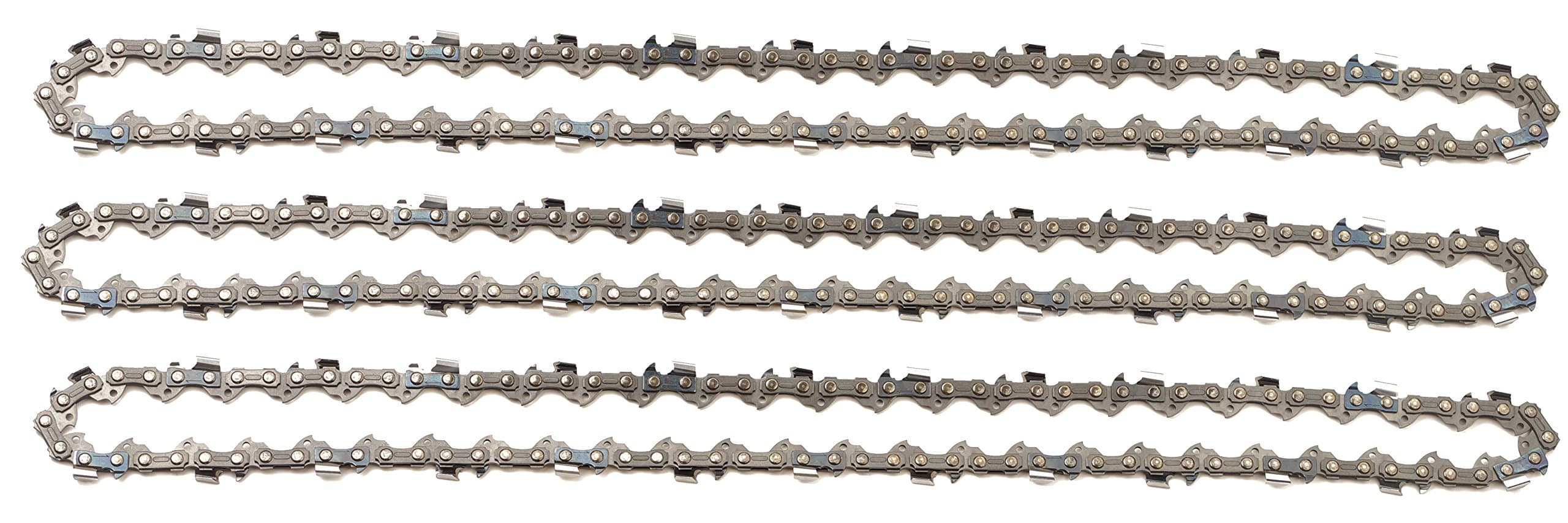 3 tallox Saw Chains 3/8" Pitch .043" 1.1 mm Gauge 52 Links 14" 35 cm Compatible with Makita Bosch and Other Chainsaws