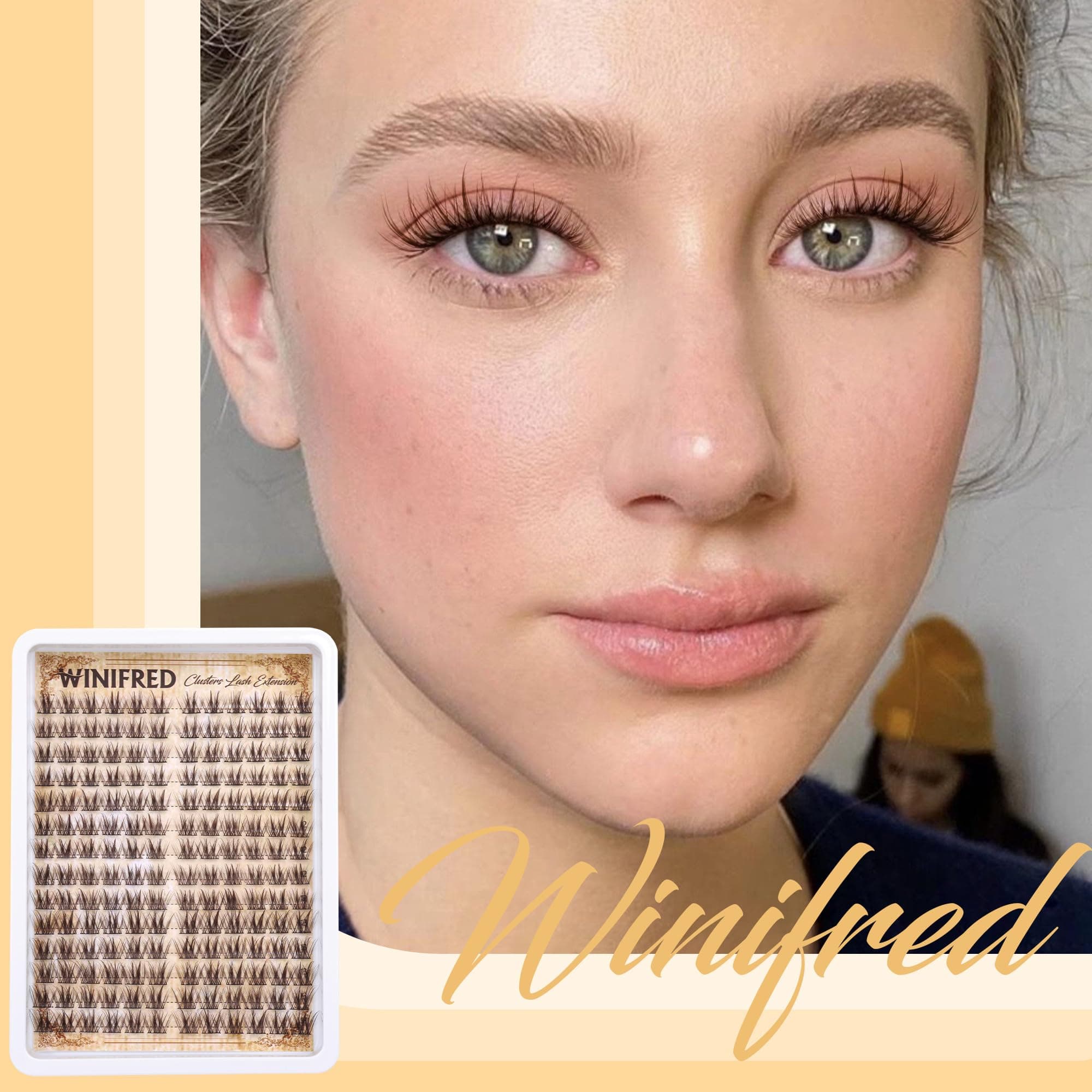 Brown Lash Clusters Manga Eyelash Clusters Wispy Lash Extension Natural Cluster Eyelash Extensions Brown Clusters Lashes C Curvature Spiky Individual Lashes by Winifred