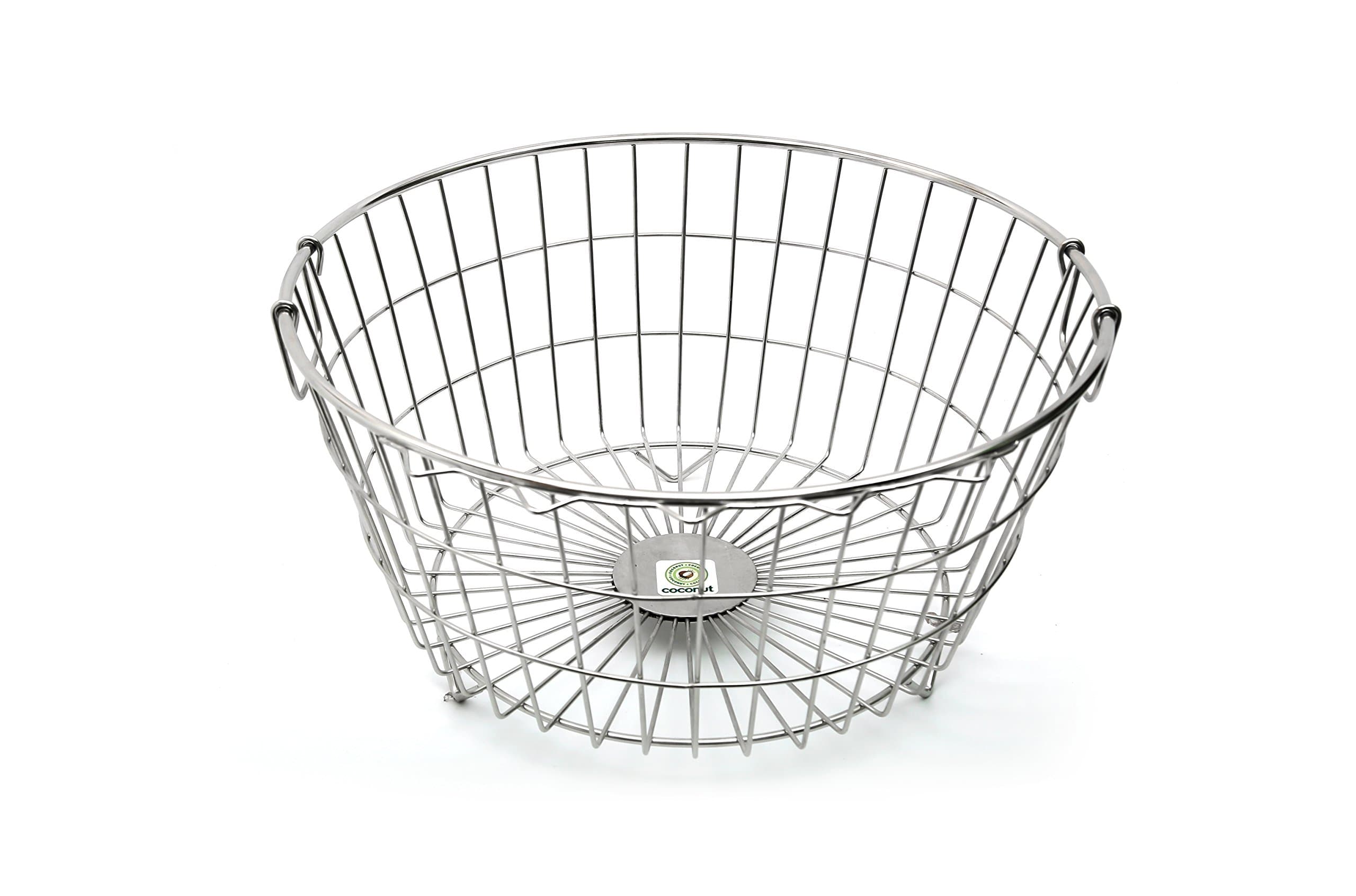 KCL Stainless Steel Draining Basket, Silver