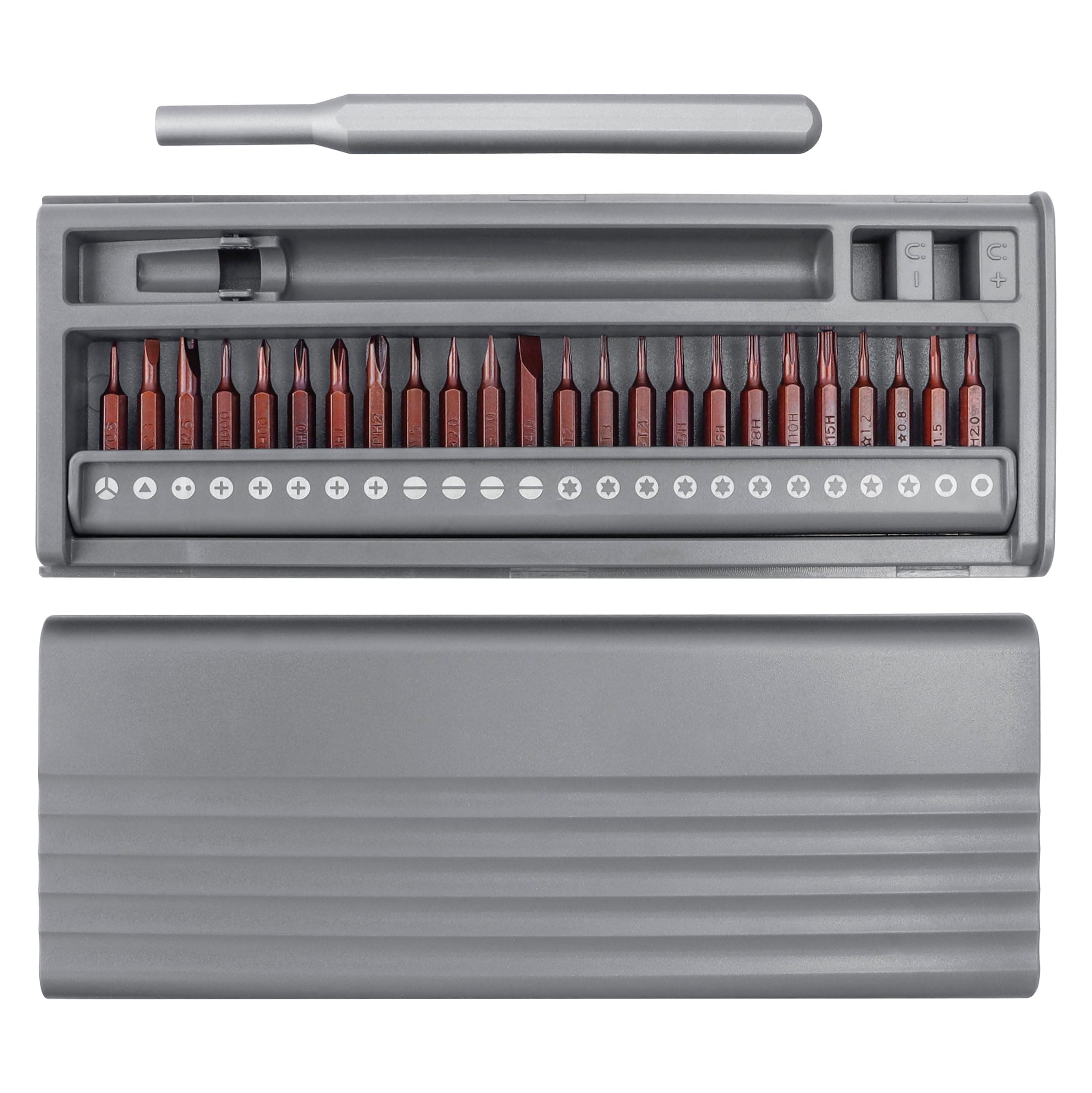 Yakamoz 26 in 1 Precision Screwdriver Set Mini Electric Screwdriver Bits with Case Repair Tool Kit for Watch Phone PC Computer Laptop Macbook Eyeglass