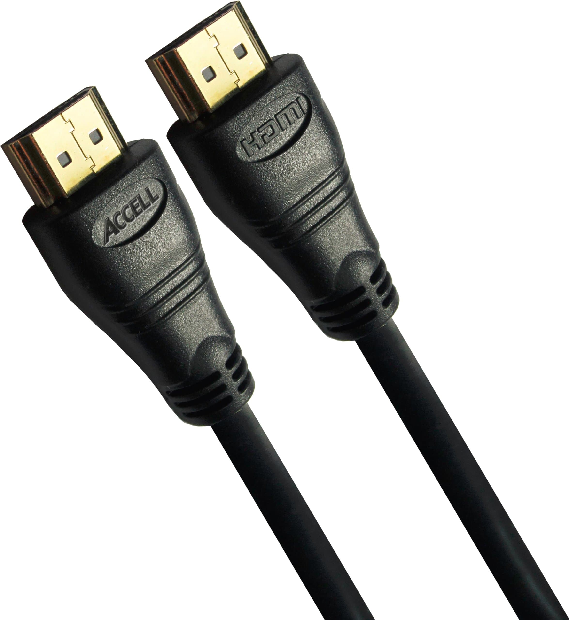 Accell Essential High Speed HDMI Cables - 10 Feet - HDMI 2.0 Compliant for 4K UHD @60Hz, Ethernet (Pack of 3)