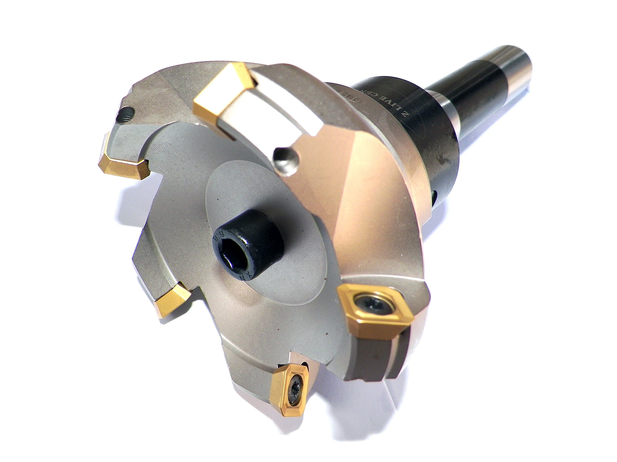 3.15" Face Shell Mill Cutter 45 Degree 5 Flutes R8 Face Milling Cutter W Inserts