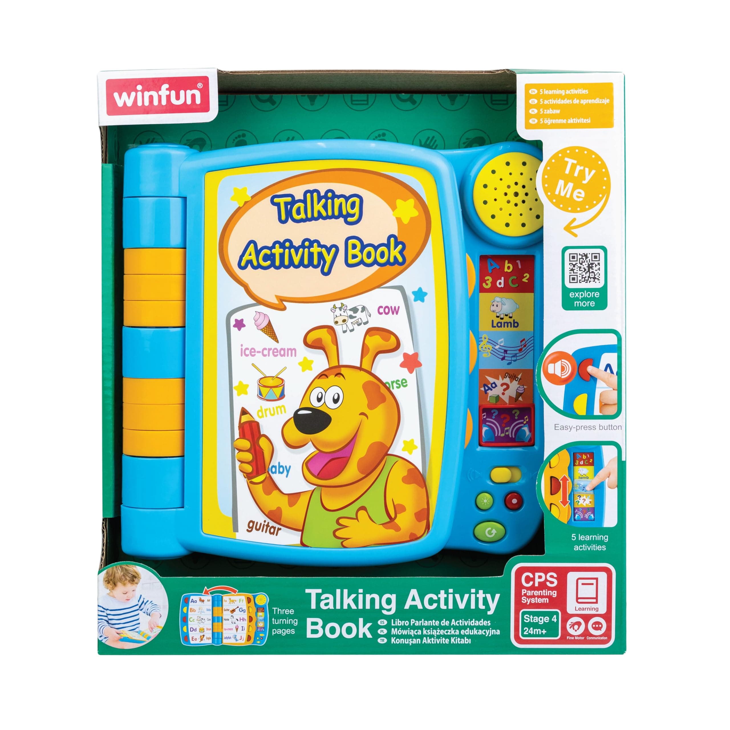 Talking Activity Book, White (CPA Toy Group 7309019), Assorted Colour/Model