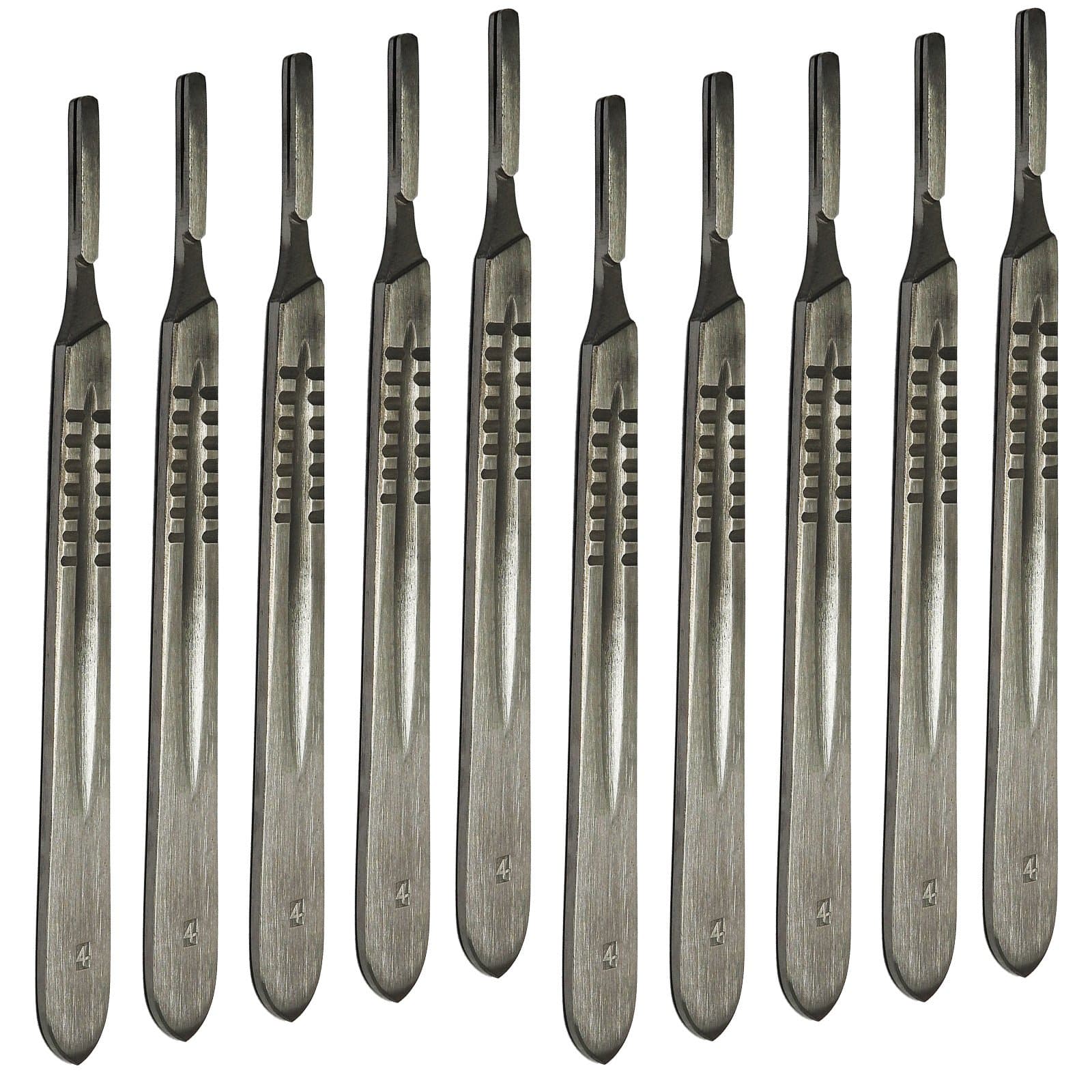 Surgimax No.4 Premium SS CE Approved Scalpel Handle Blade Holder 10 Pack Saving