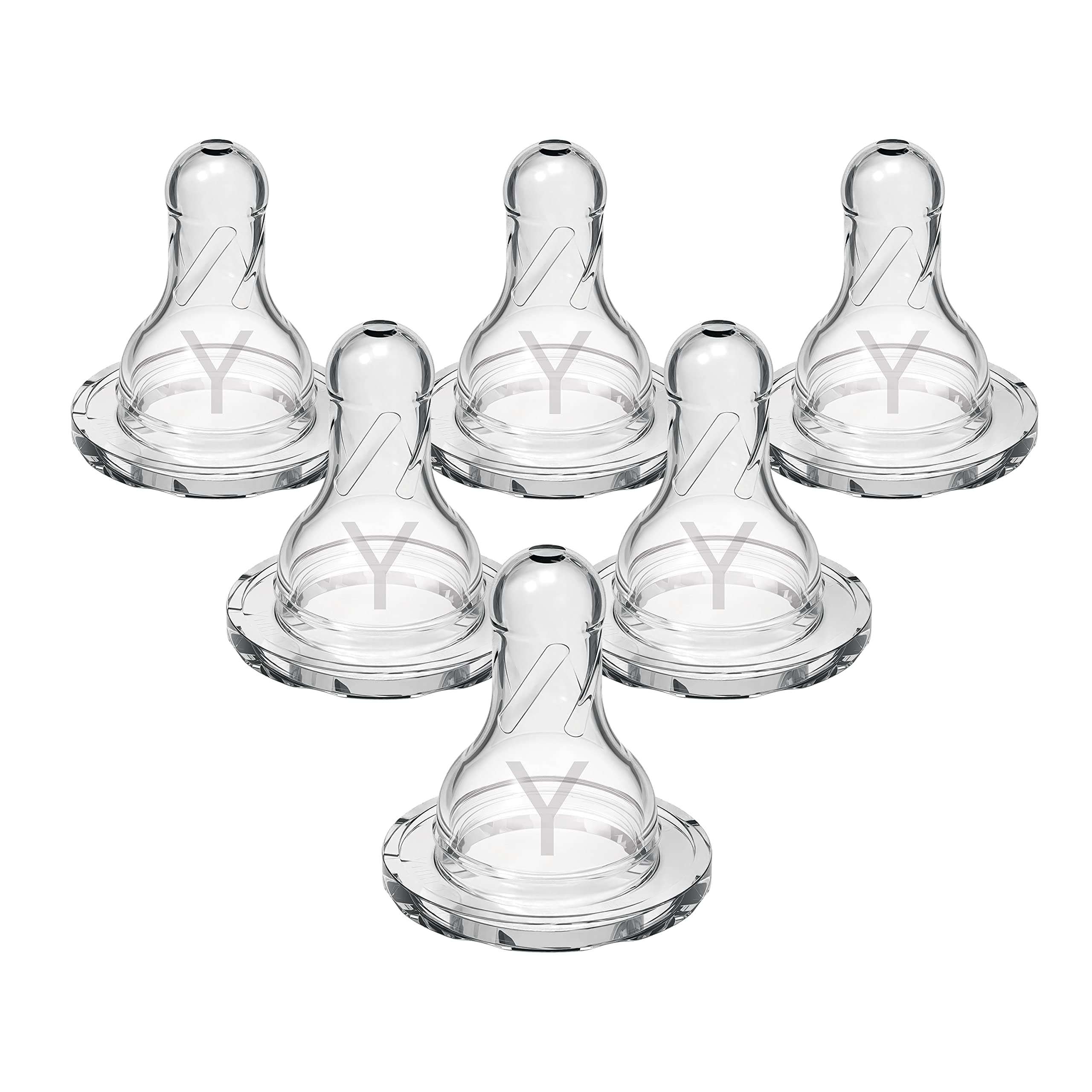 Dr. Brown's Standard Replacement Nipple (Pack of 6, White)
