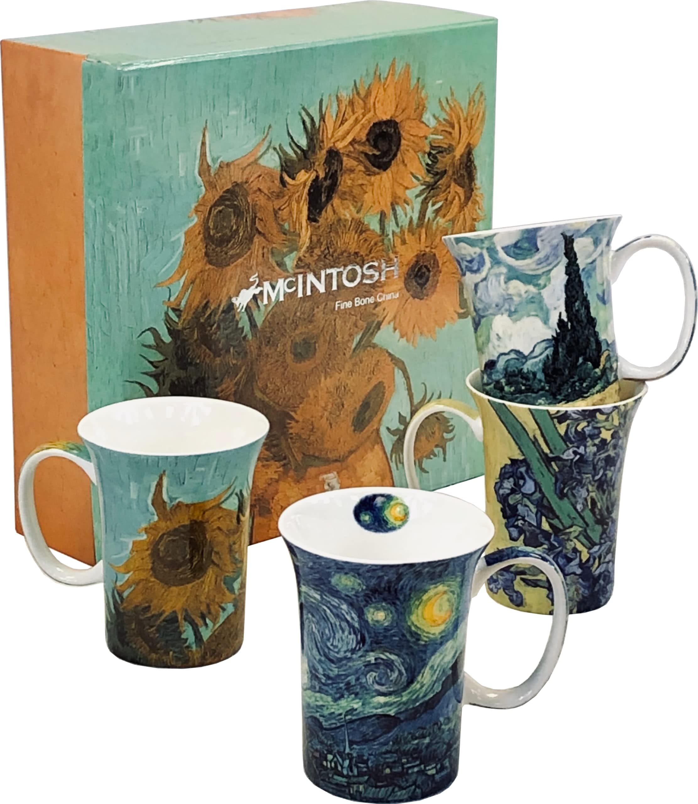 McIntosh Van Gogh Set of 4 Mugs