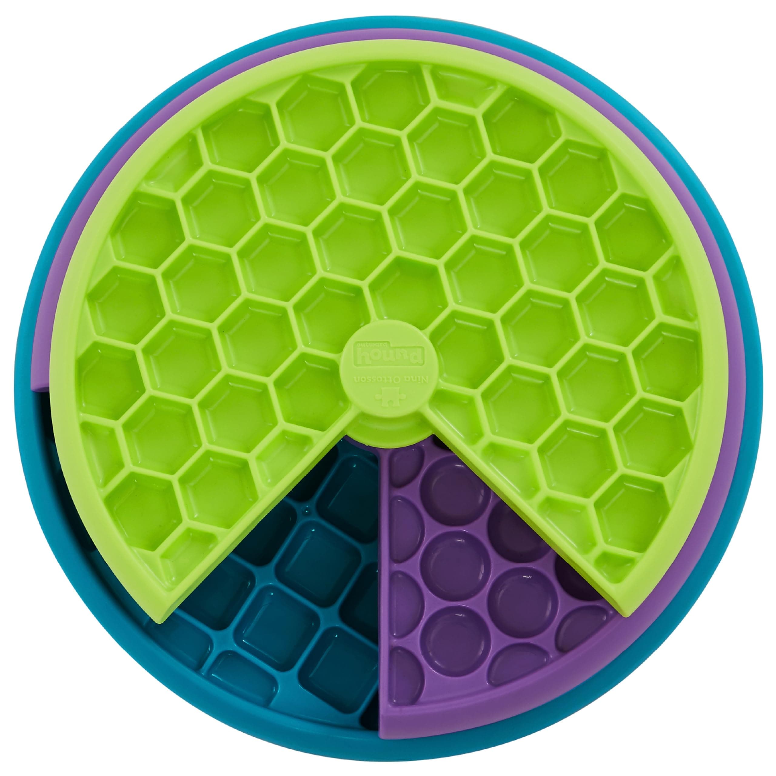 Outward Hound Nina Ottosson Interactive Dog Toys - Medium Level 2 - Puzzle Feeder & Treat Dispenser for Boredom Relief, Mental Stimulation, Dog Enrichment - Reduces Anxiety, Engages Smart Dogs