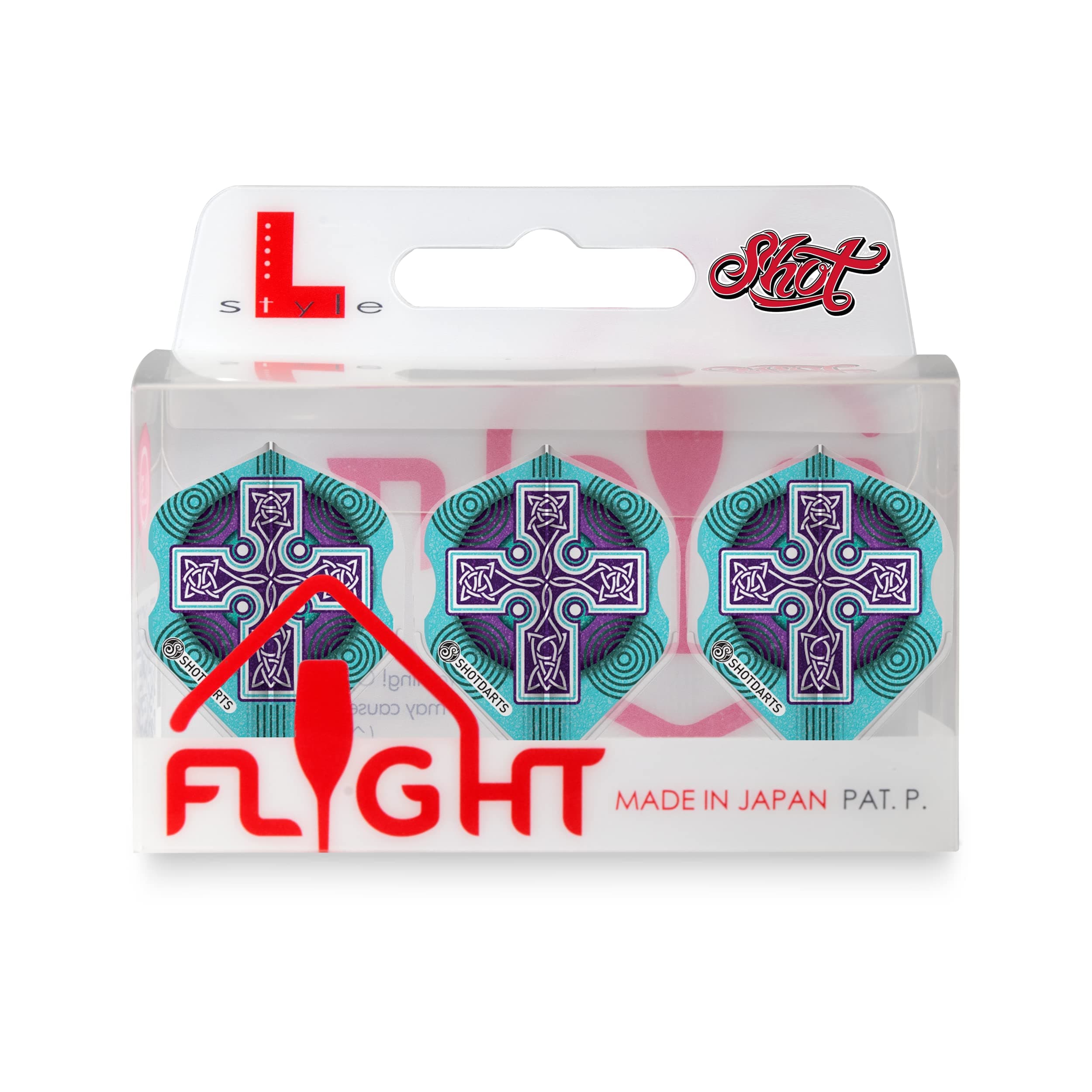 Shot! L-Style EZ L1 Standard Shape Celt Boudicca Dart Flight Set