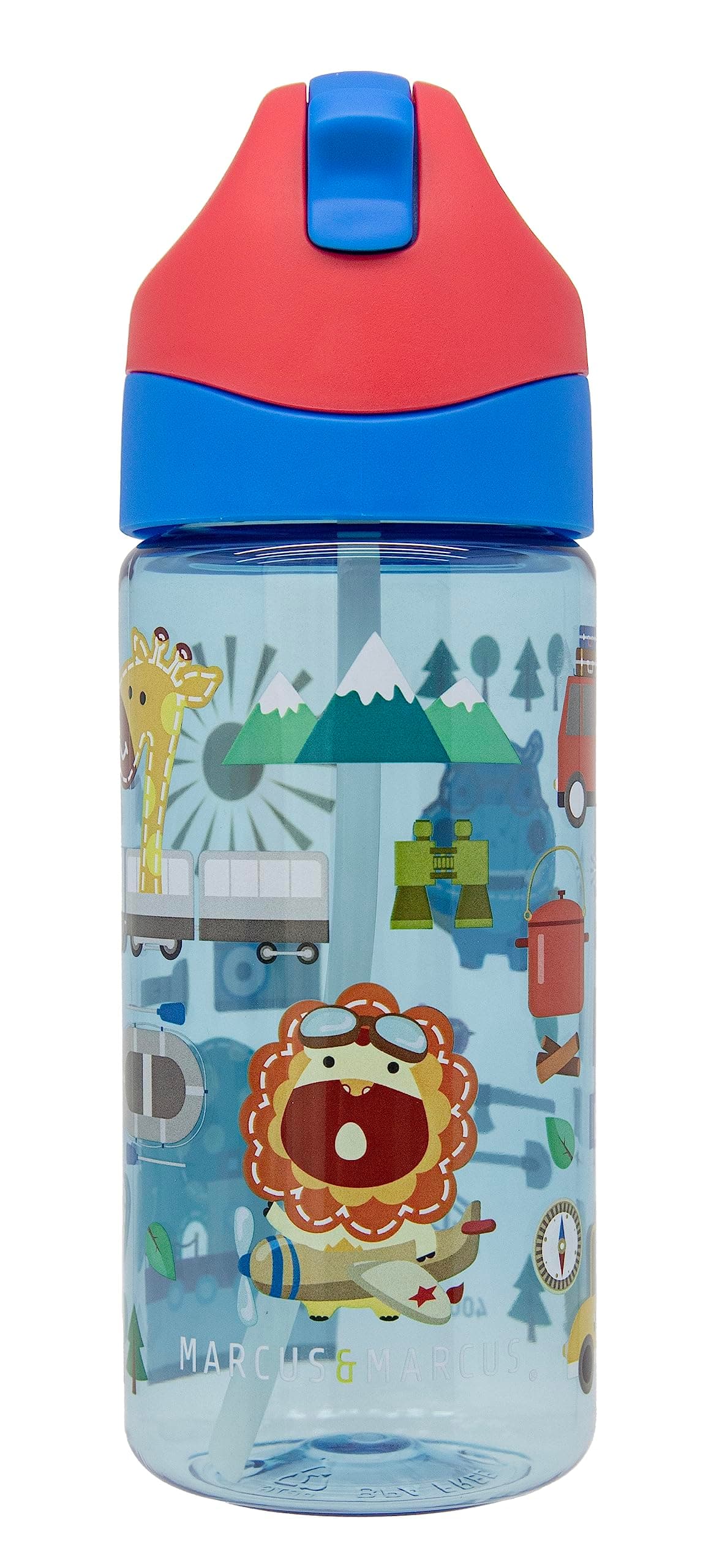 Marcus & Marcus Germrepel Tritan Straw Bottle (400ml) - Adventure
