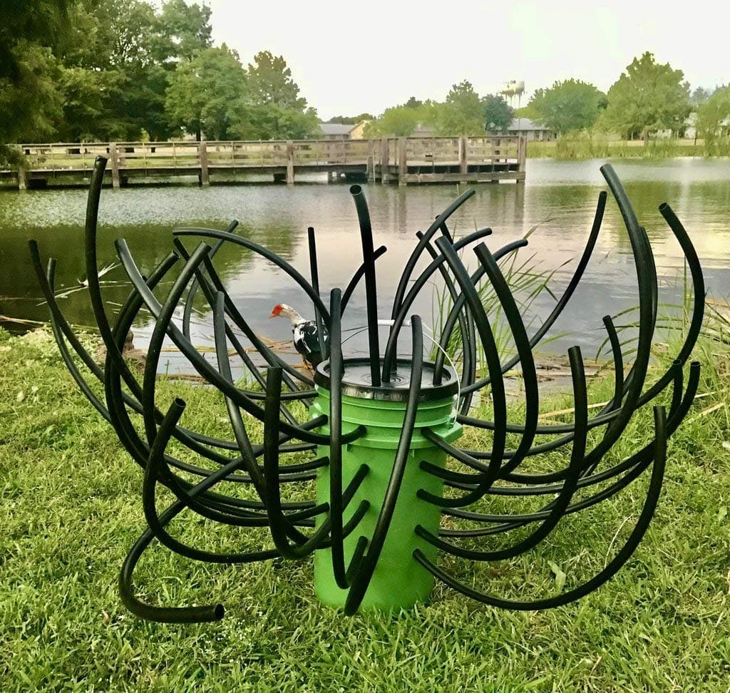 - Green Blob Outdoors Fish 'N A Barrel Artificial Fish Habitat Tree for Ponds, Lakes, Docks, Creates Dense Structure, Brush Reef,