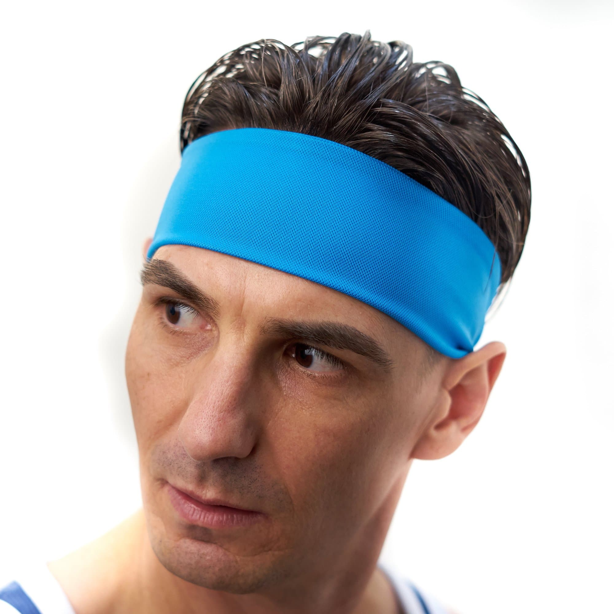 Red Dust Active Mens Sweatband/Headband Guys Workout Head Tie - Great for Tennis, Running, Crossfit, The Gym and Sports - Breathable and Moisture Wicking