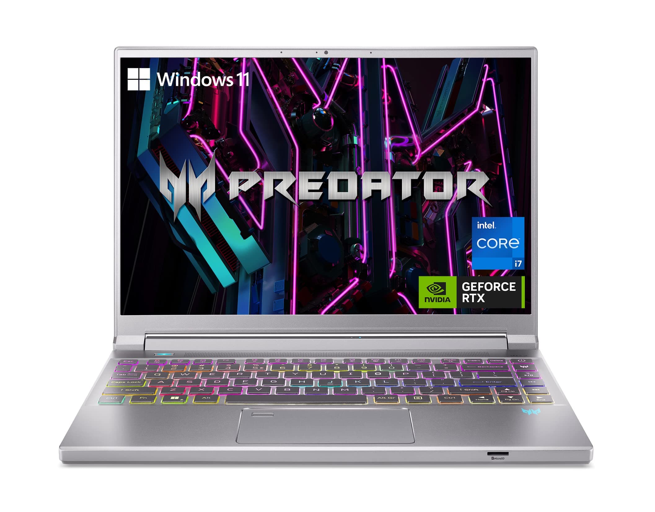 Acer Predator Triton 14 Gaming/Creator Laptop | 13th Gen Intel i7-13700H | NVIDIA GeForce RTX 4070 | 14" Mini LED 250Hz G-SYNC Display | 16GB LPDDR5 | 1TB PCIe Gen4 SSD |WiFi 6E | PT14-51-7979, Silver