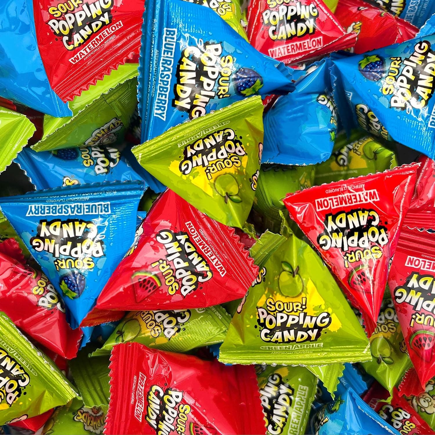 Warheads Sour Popping Candy - 40 Count Bag - Assorted Fruit Flavors