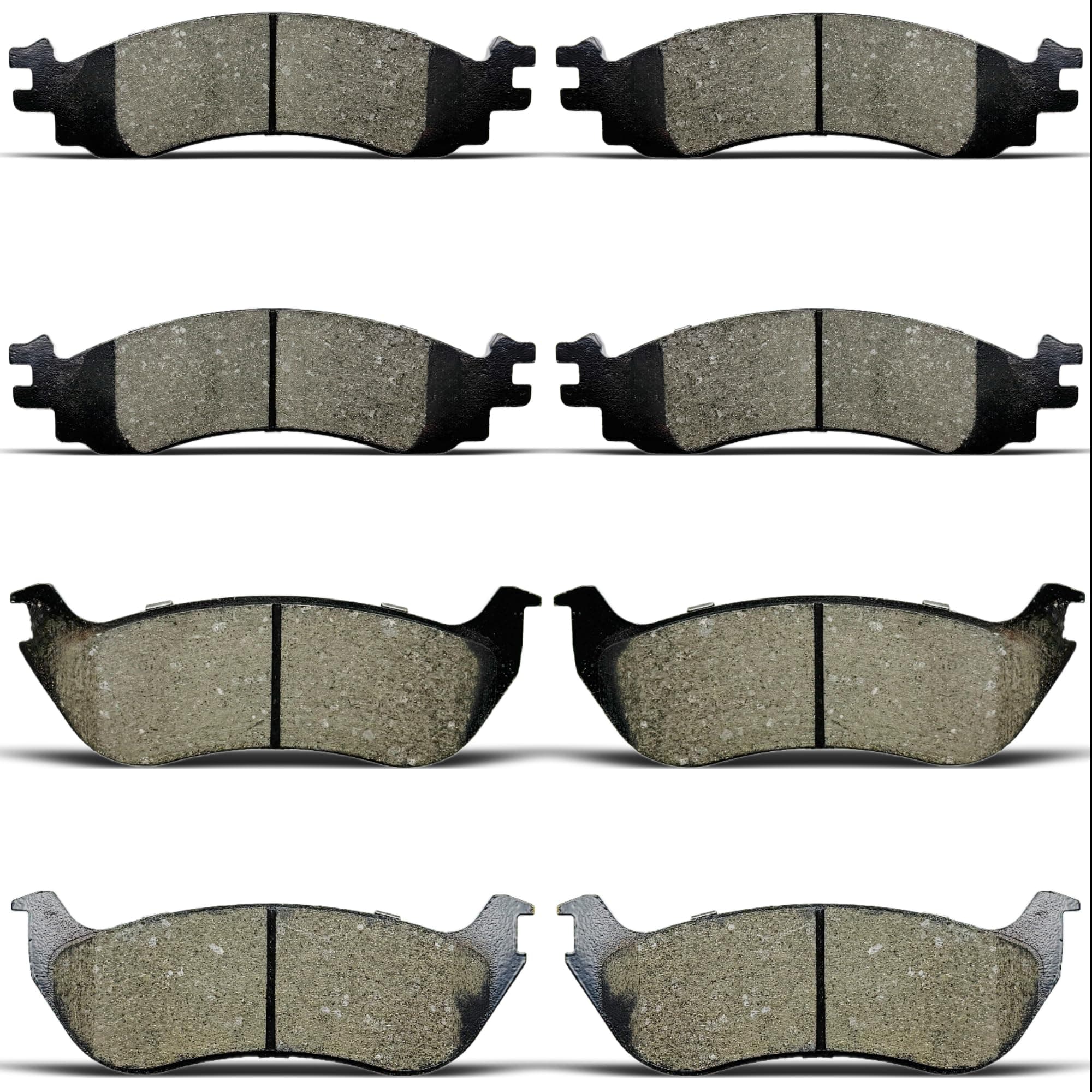 front rear Ceramic Brakes Pads Set Compatible with 2006-2010 Ford Explorer,2007-2010 Ford Explorer Sport Trac,2006-2010 Mercury Mountaineer