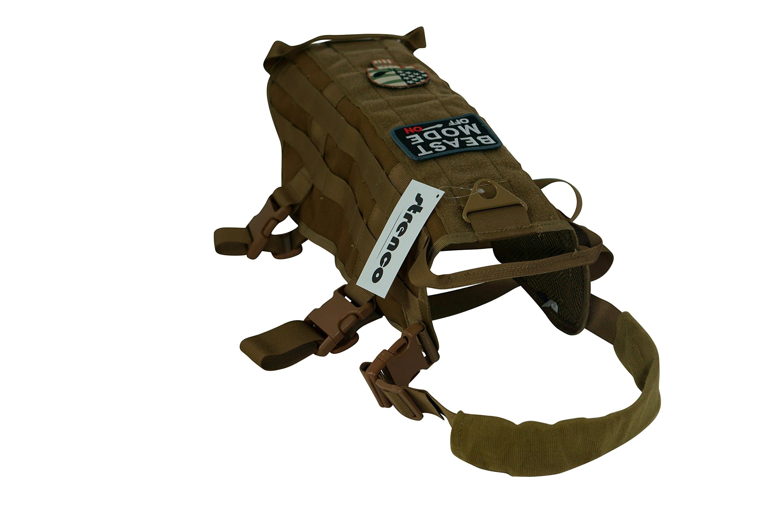 Tactical Training Dog Vest Harness (`Brown, Large)