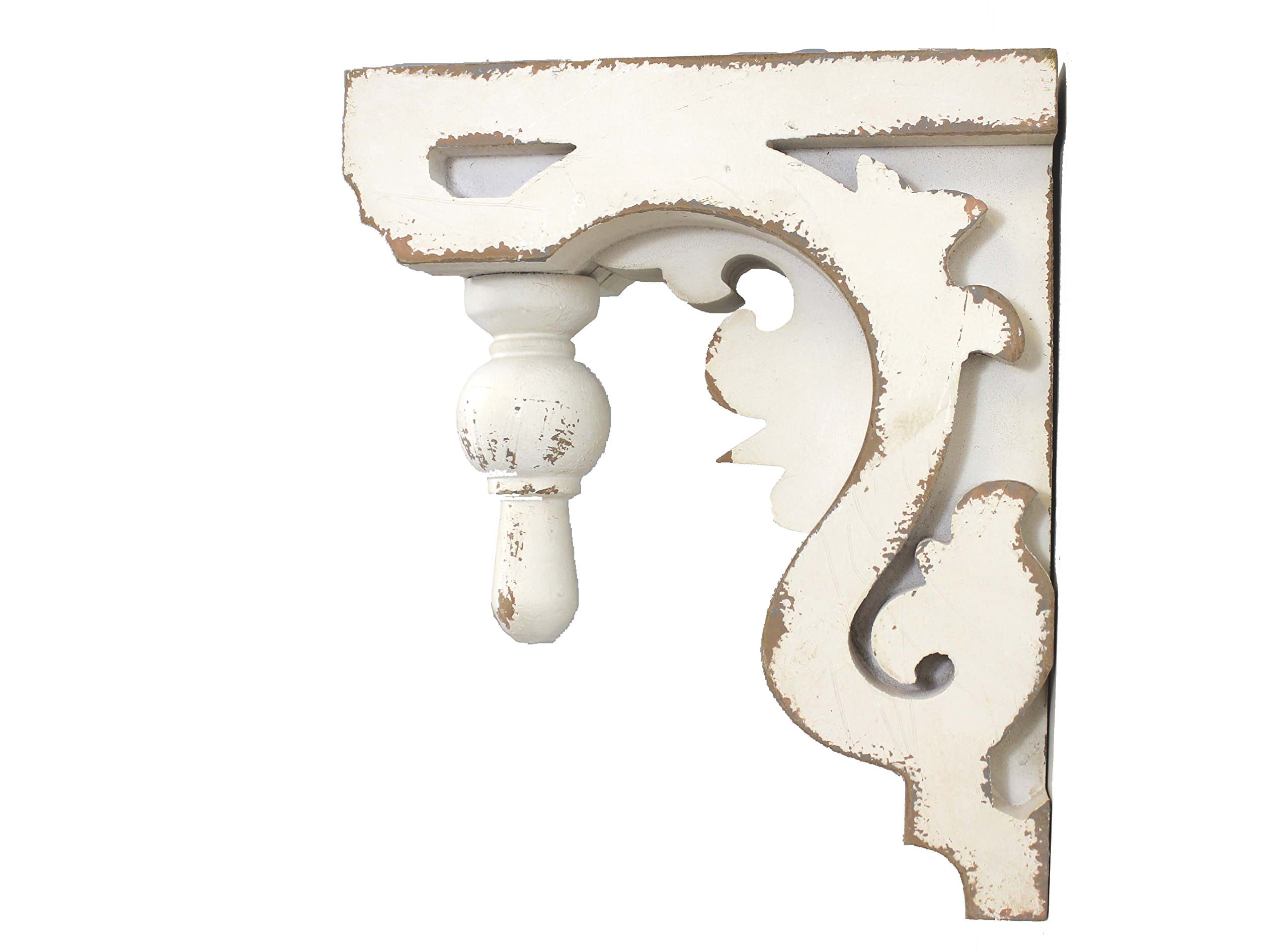 BATEMEN Silvercloud Trading Co. Architectural Corbel, Wall Shelf, Bookend - Large 11" - Sold Individually - Ready to Hang - Painted & Distressed