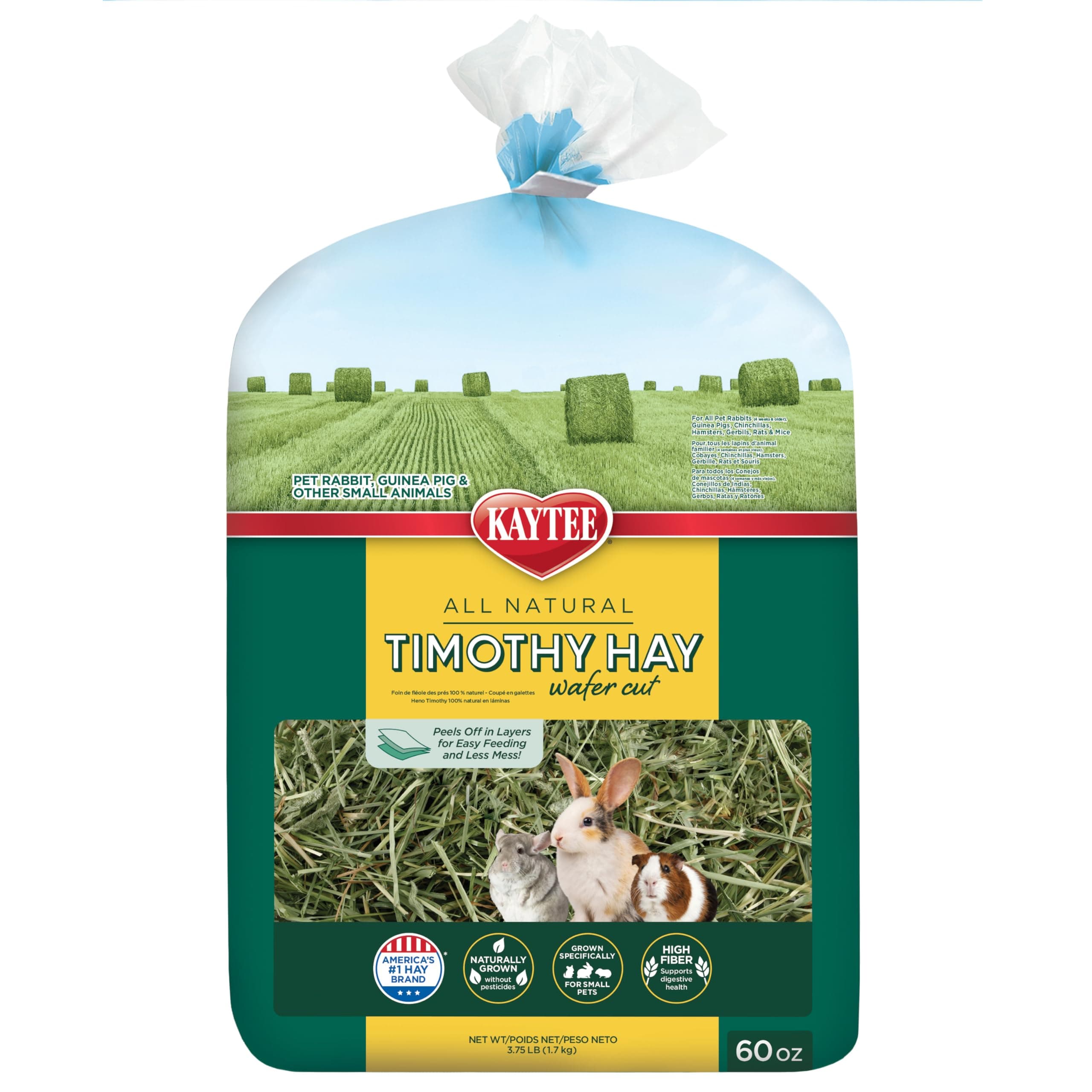 KAYTEE WAFER CUT HAY 3/60OZ/1.7KG