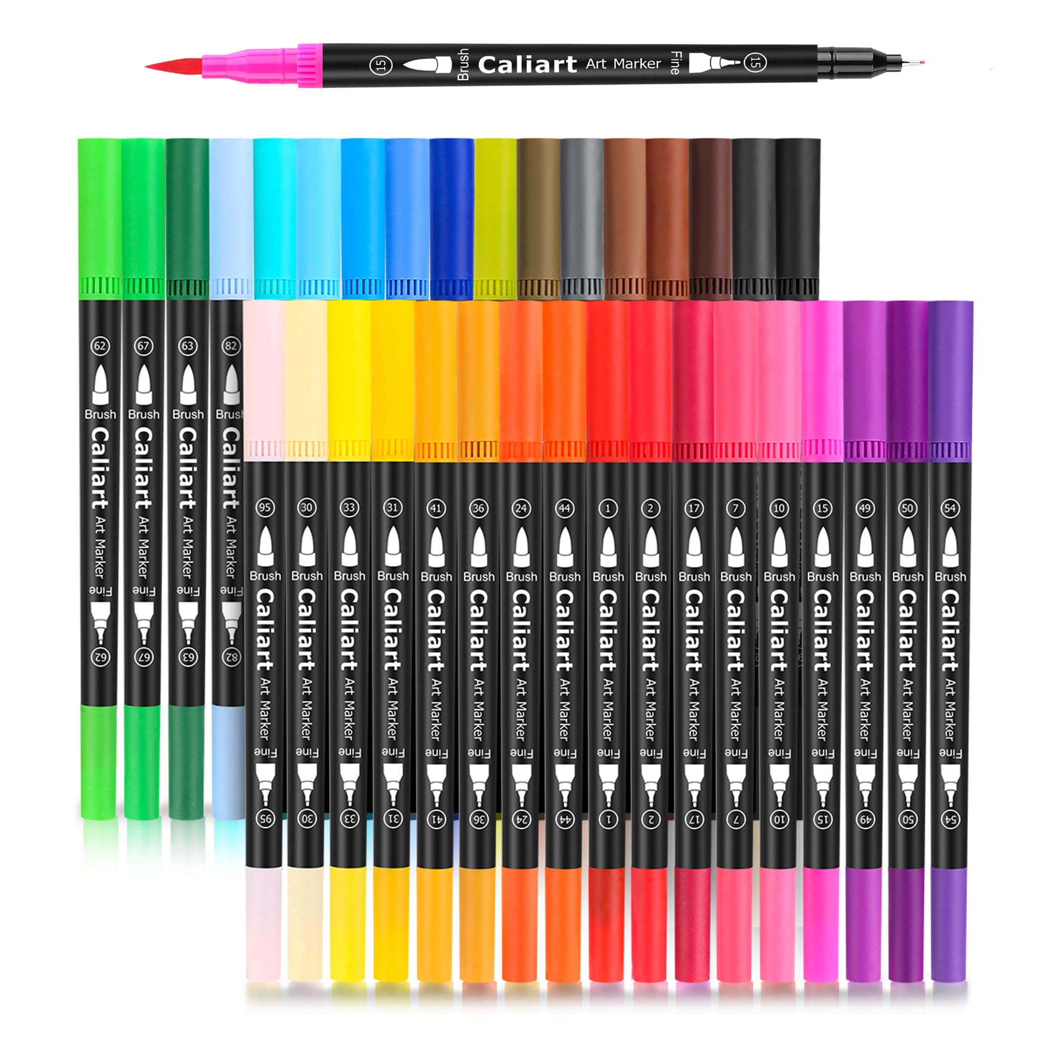 34 Colors Brush Markers
