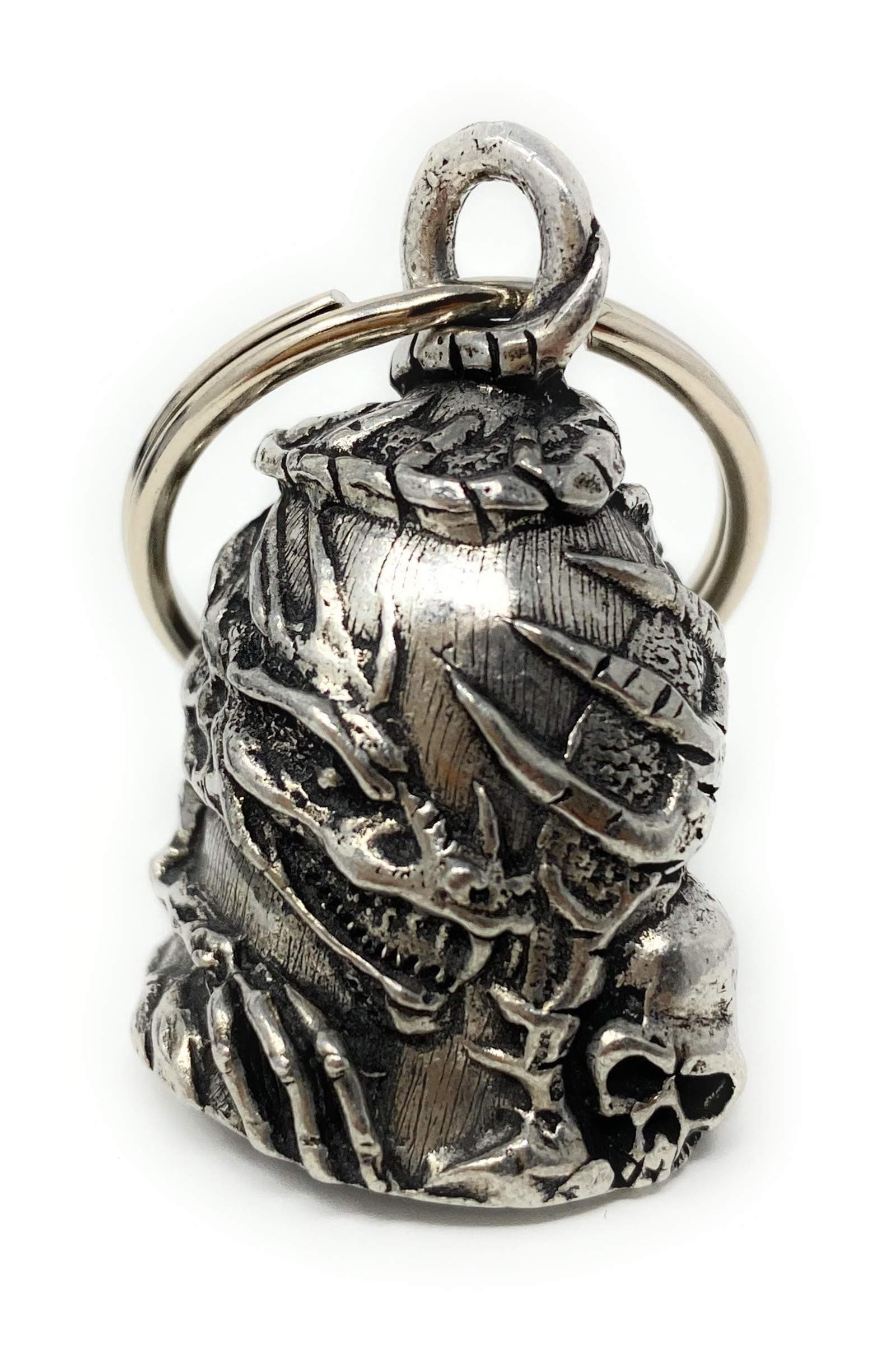Skull Dragon Bell - Biker Bell Accessory or Key Chain for Good Luck on the Road