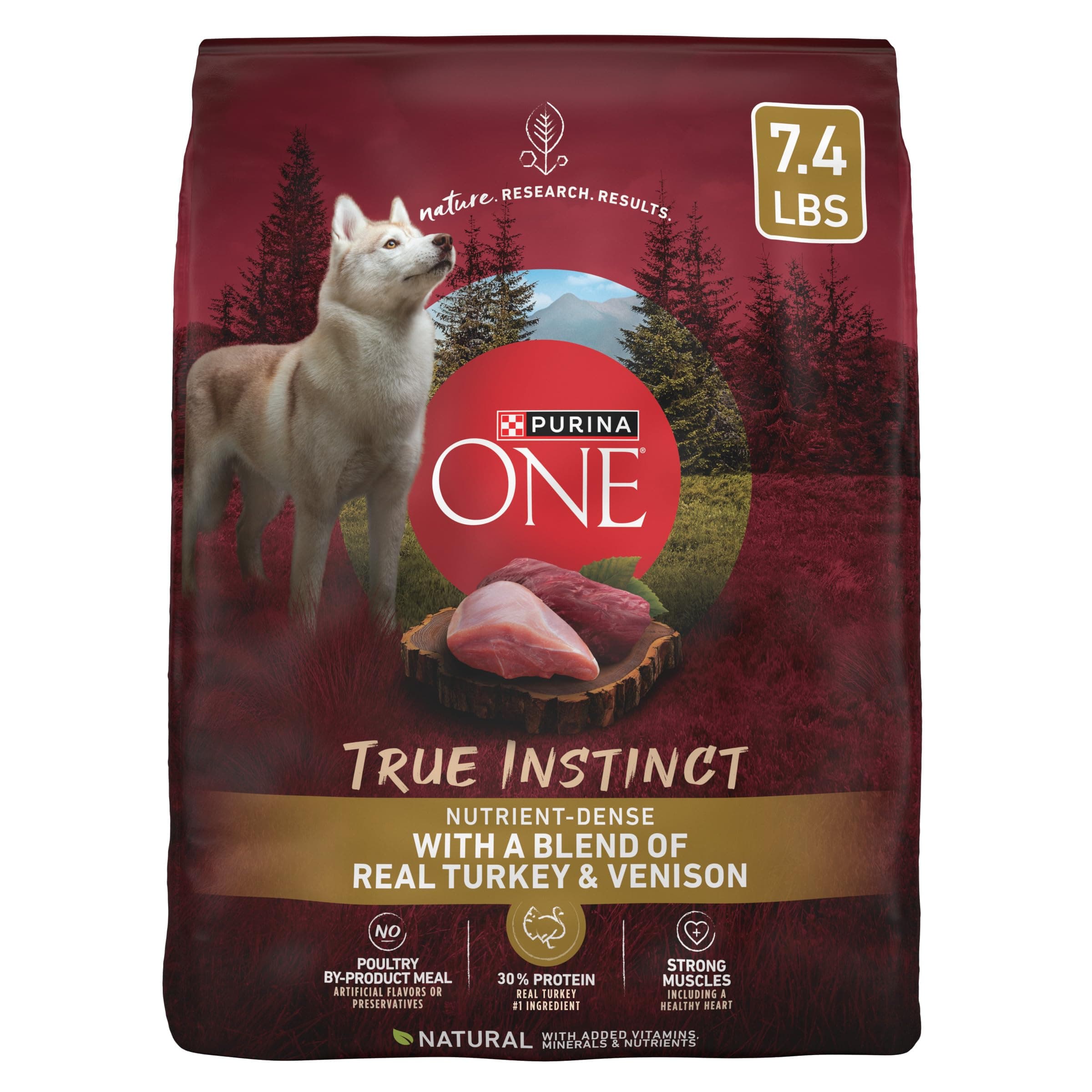 True Instinct With A Blend Of Real Turkey and Venison Dry Dog Food - 7.4 lb. Bag