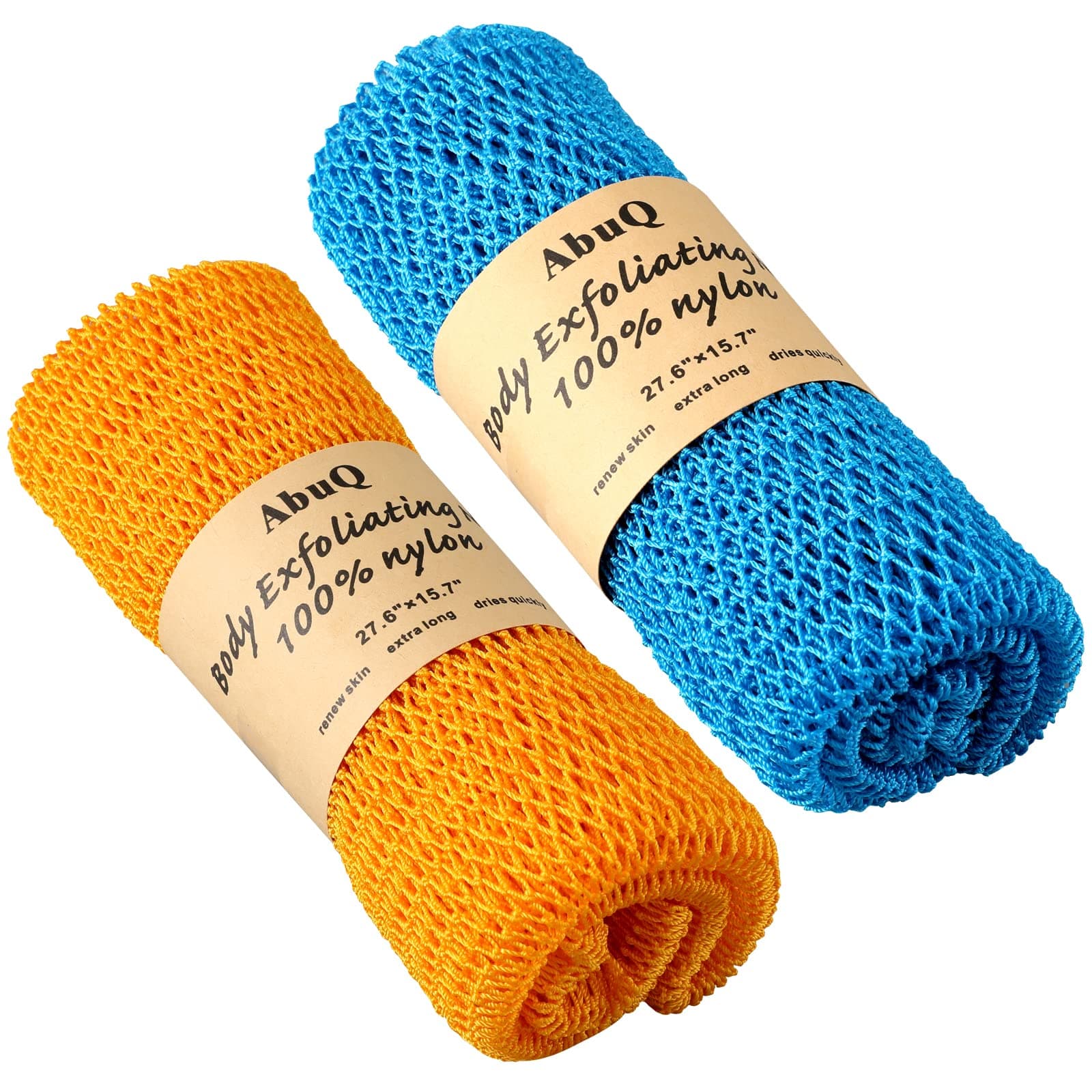 2 Pieces African net Sponge for exfoliating,African exfoliating net, African wash net, African Ghana Sapos scrubbing washcloth rag for Smoother Skin and Daily use (Pink Green)