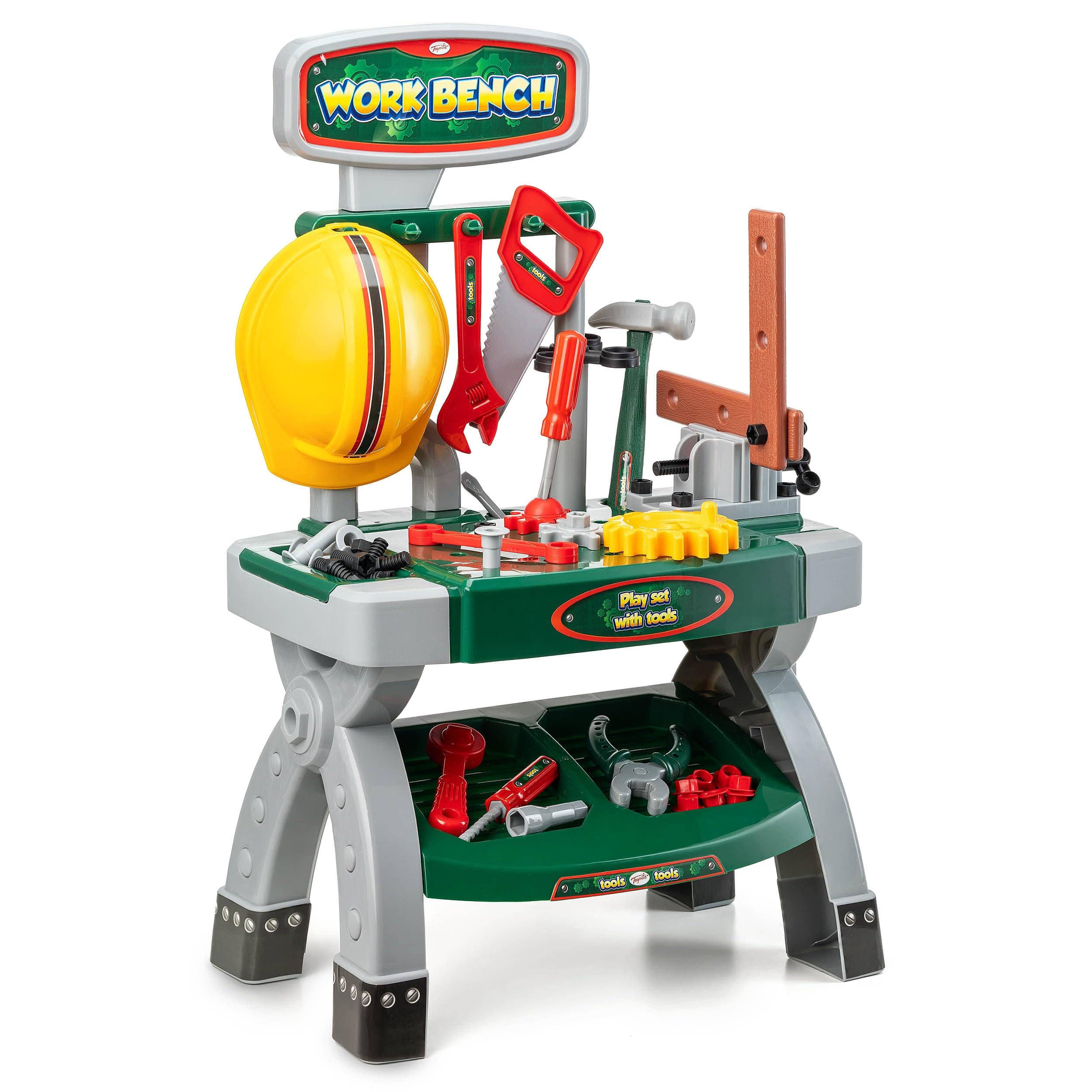 Toyrific | Complete Kids Workbench Educational Role Play Tool Kit For Kids, Toy Construction Set with 40 pieces