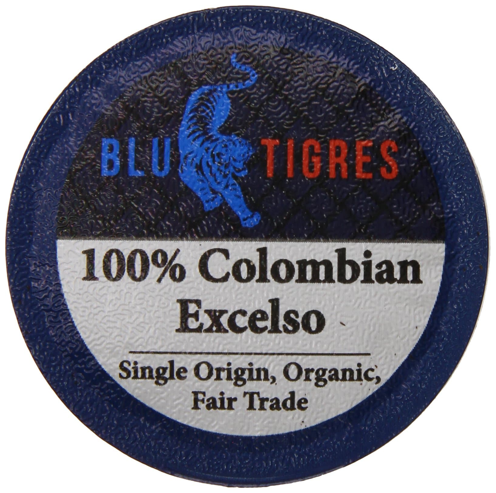 Blu Tigres Single-cup Coffee for Keurig K-Cup Brewers, 100% Colombian Excelso, 36 Count