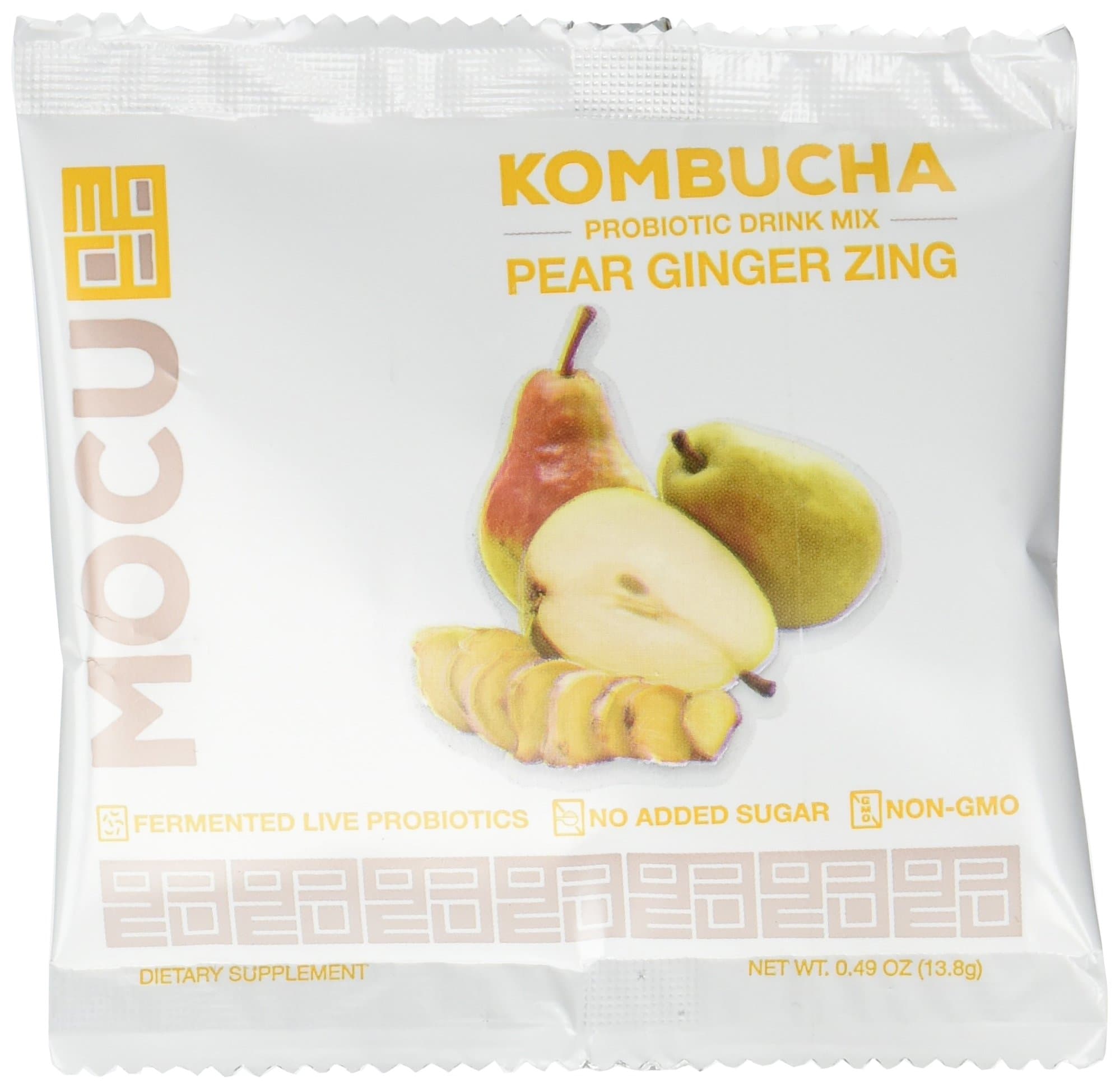 MOCU Pear Ginger Zing Kombucha 5 Packet, 0.02 Pound